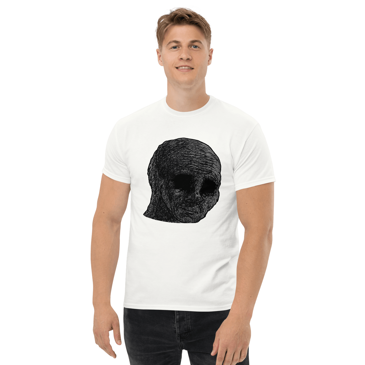 Cursed Wojak Classic T-Shirt Meme - Military Green | Shirtposting
