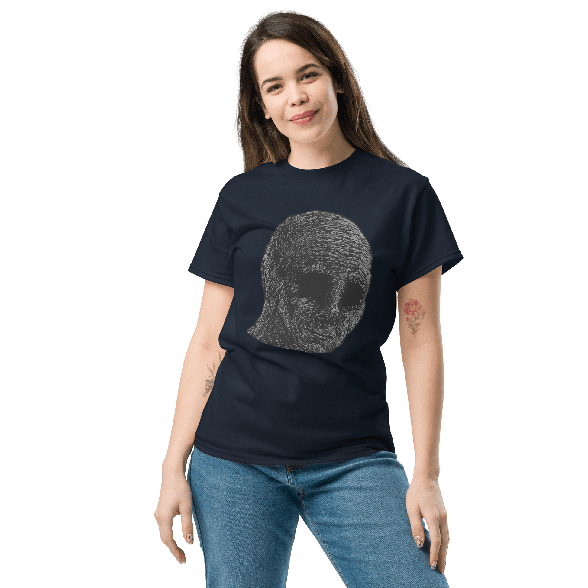 Cursed Wojak Classic T-Shirt Meme - Royal | Shirtposting