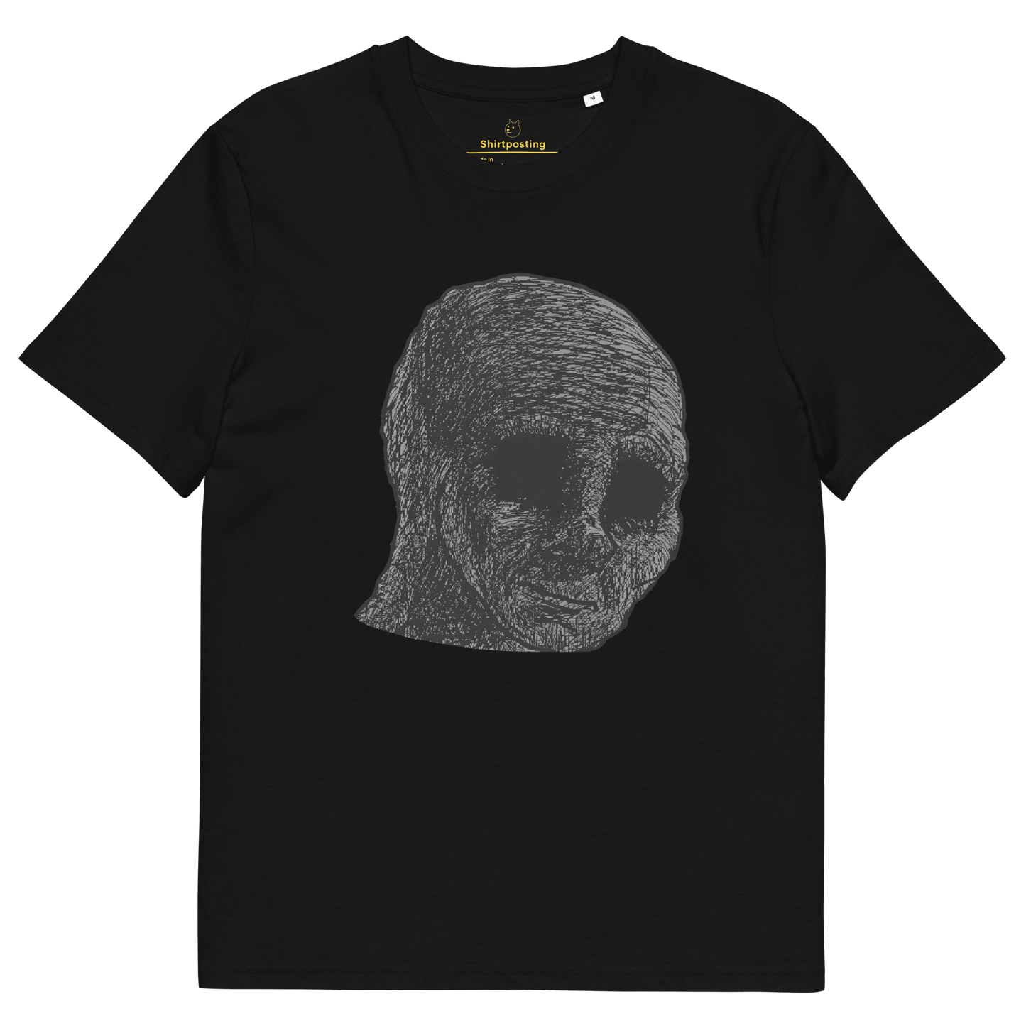 Cursed Wojak Premium Organic T-Shirt Meme - Black | Shirtposting