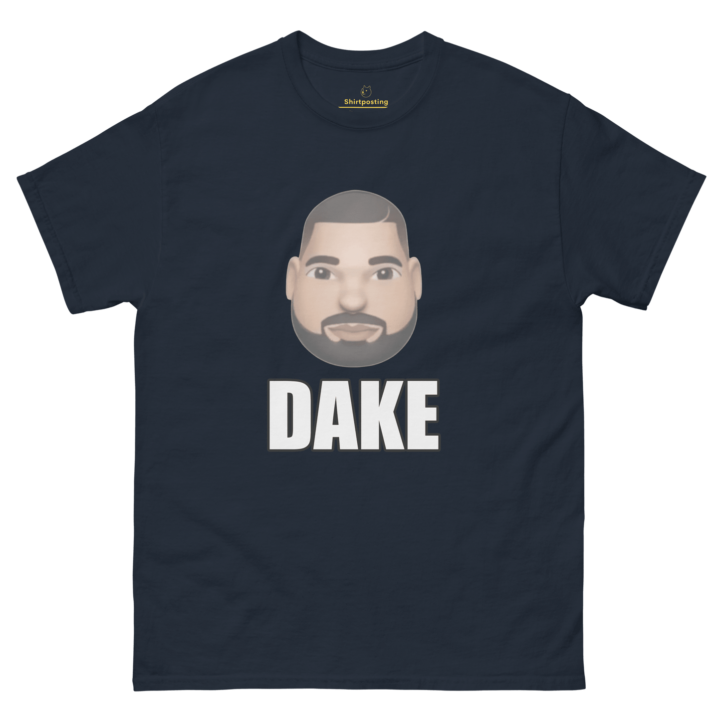 Dake Classic T-Shirt Meme - Navy | Shirtposting