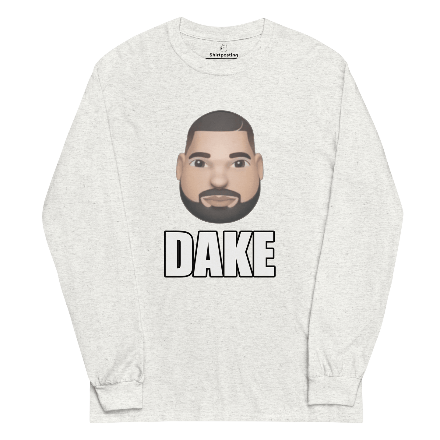 Dake Long Sleeve T-Shirt Meme - Ash | Shirtposting