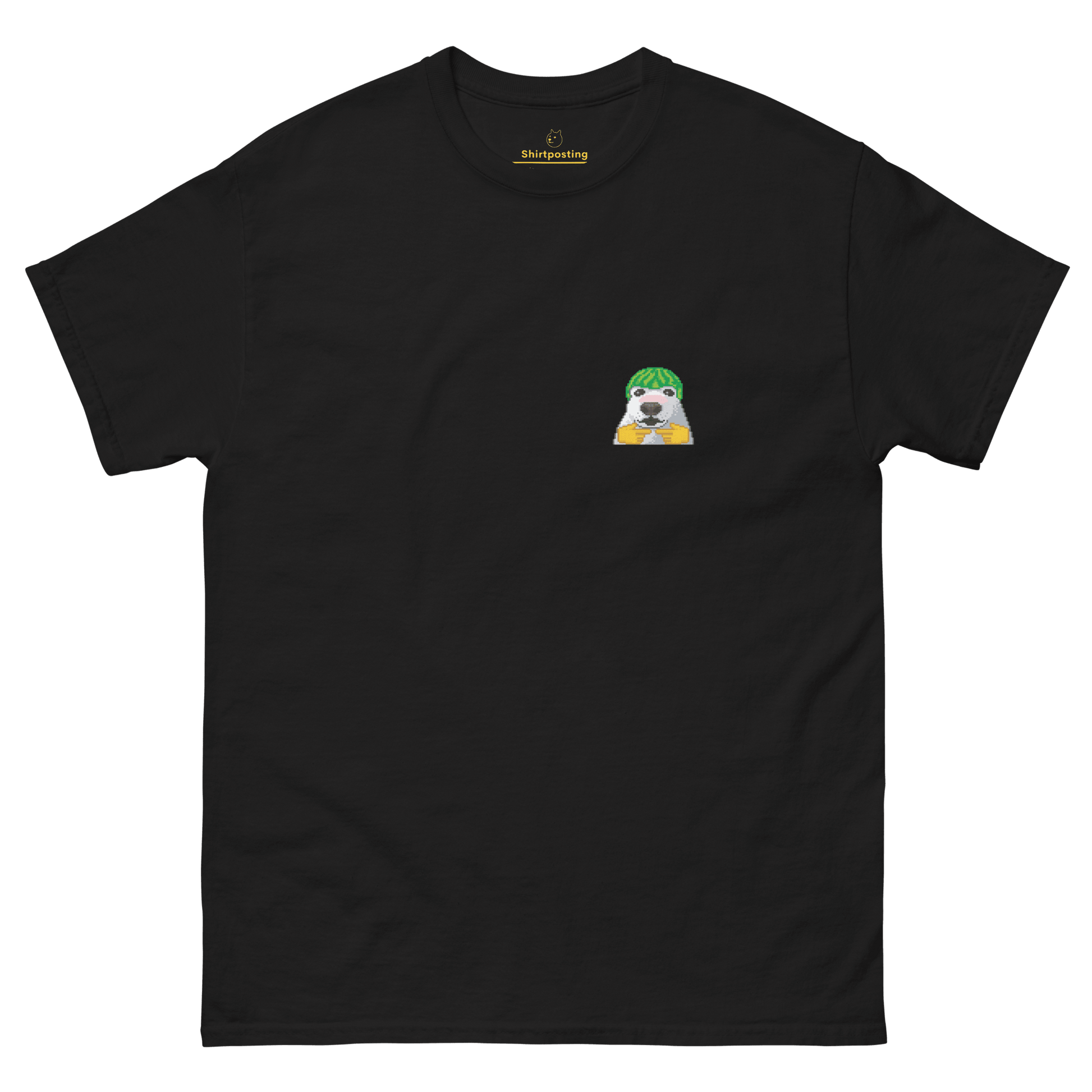 Dog Classic T-Shirt Meme - Black | Shirtposting