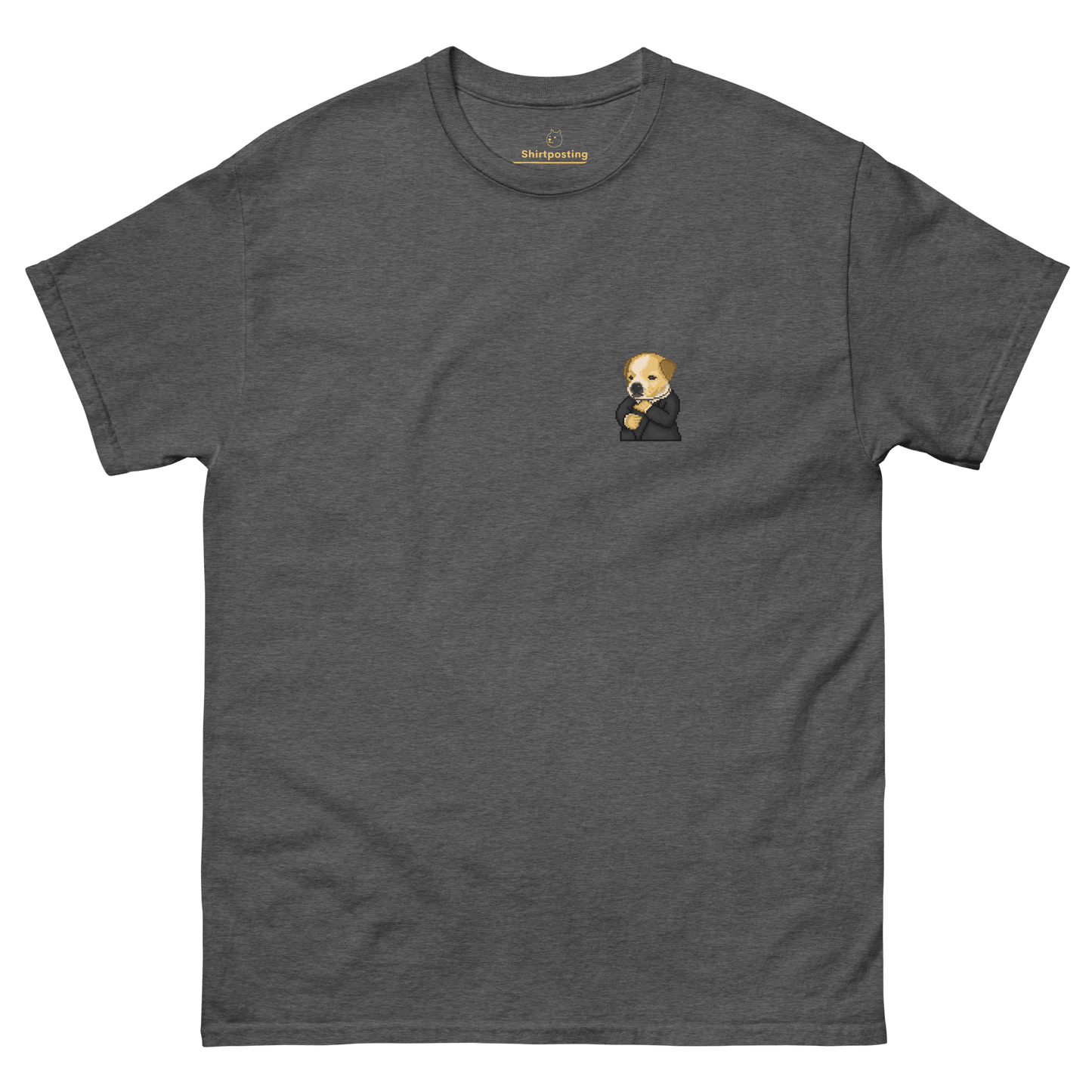 Dog Classic T-Shirt Meme - Dark Heather | Shirtposting