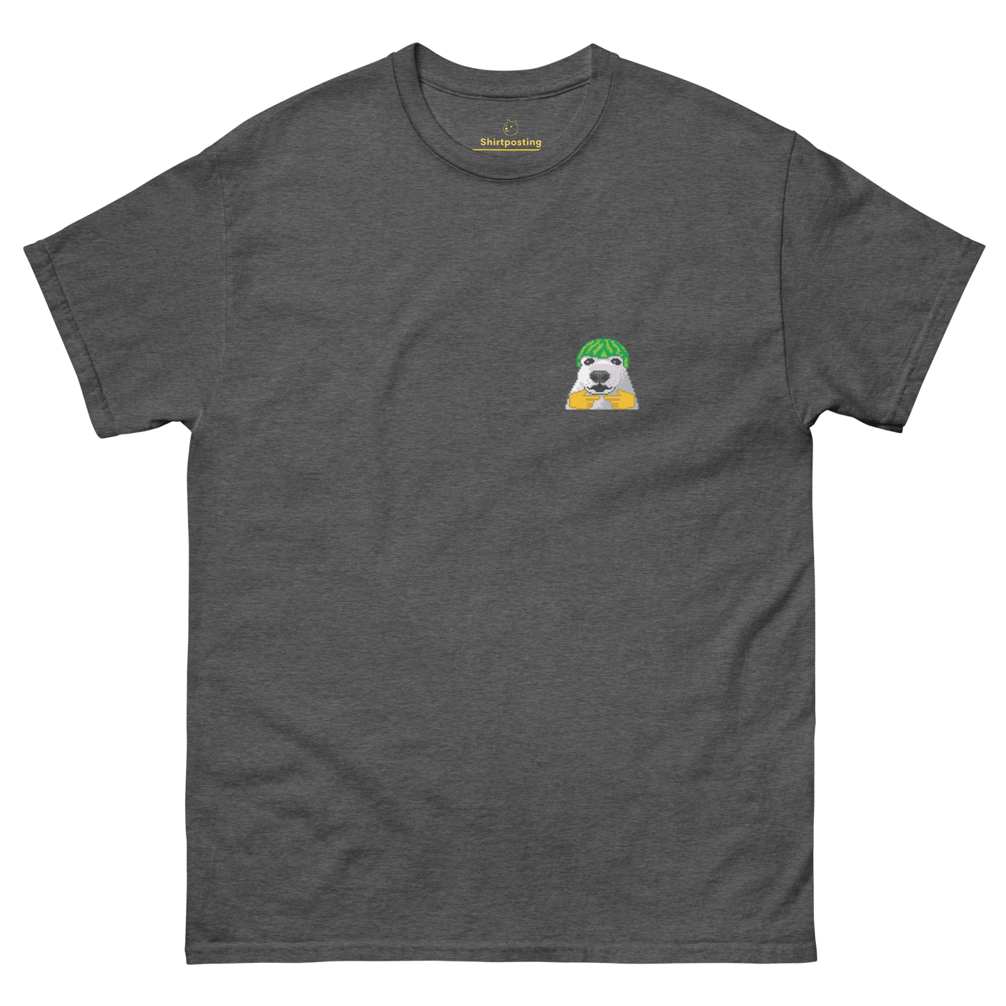 Dog Classic T-Shirt Meme - Dark Heather | Shirtposting