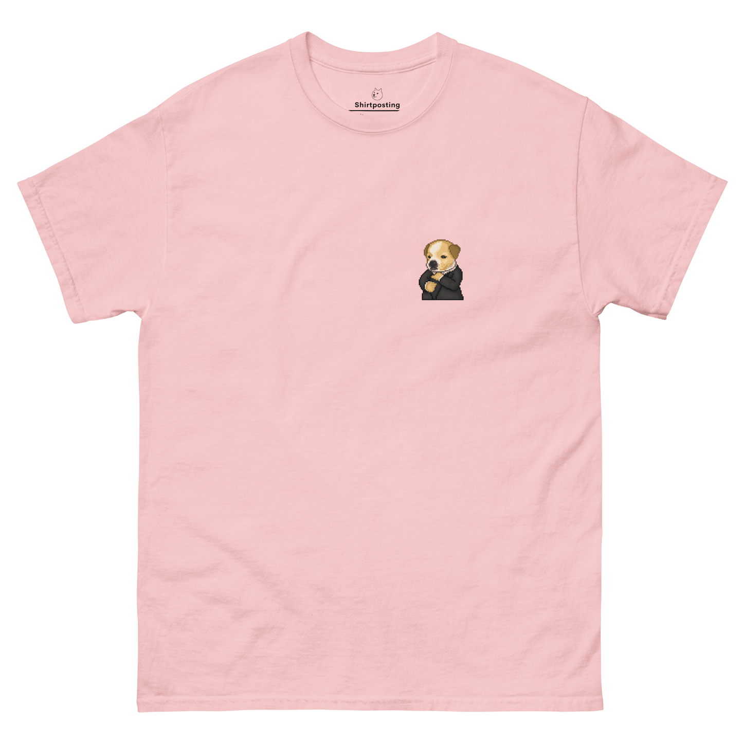 Dog Classic T-Shirt Meme - Light Pink | Shirtposting