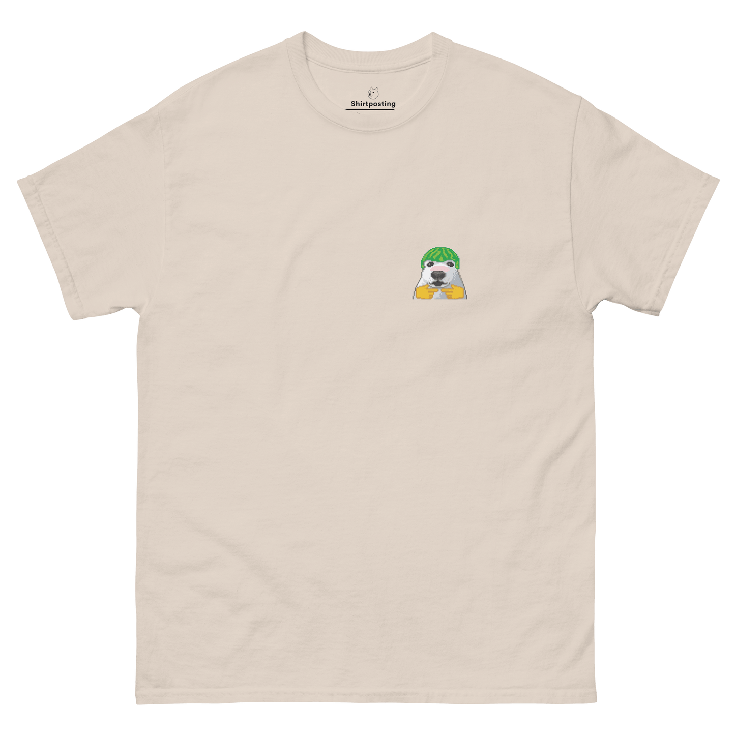 Dog Classic T-Shirt Meme - Natural | Shirtposting
