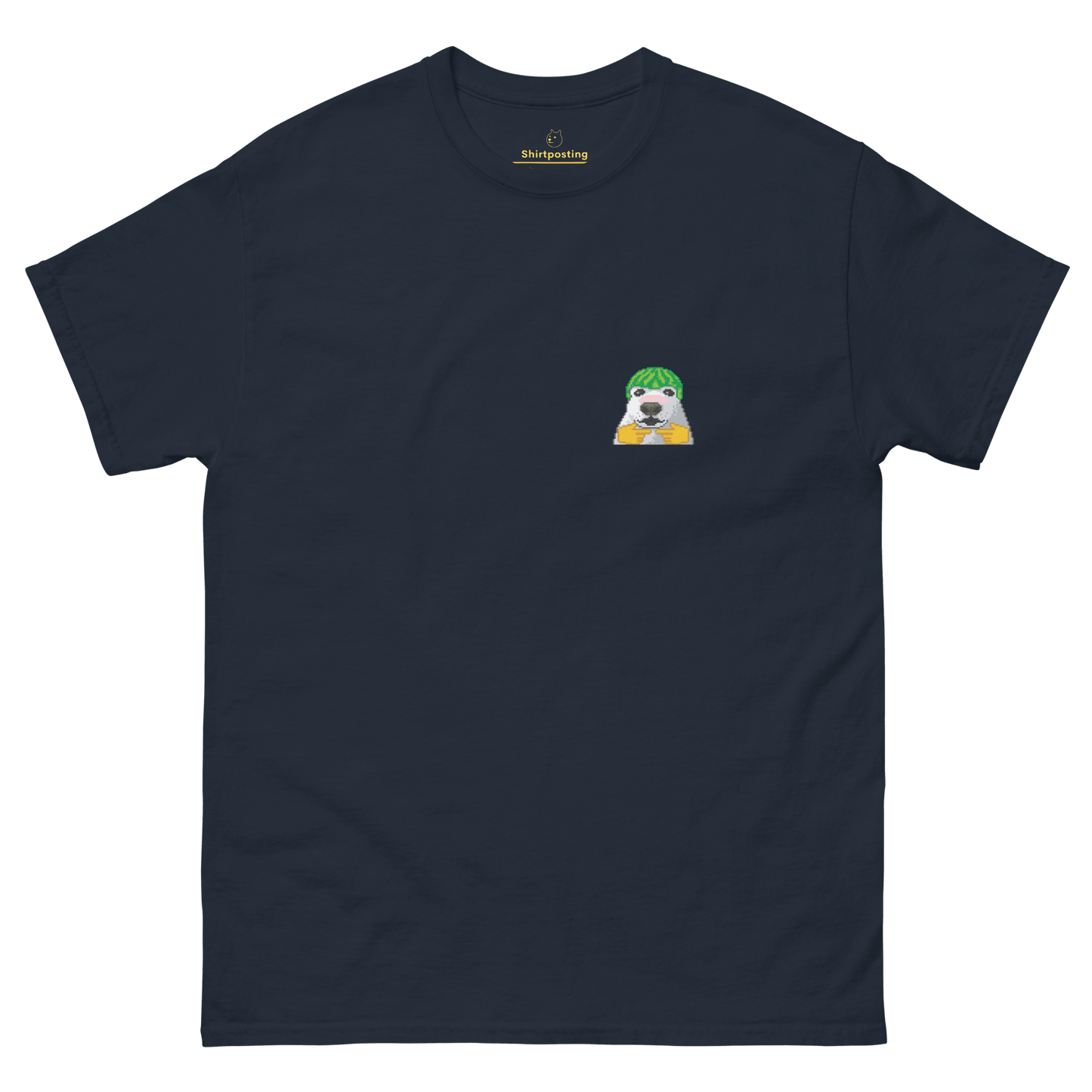 Dog Classic T-Shirt Meme - Navy | Shirtposting