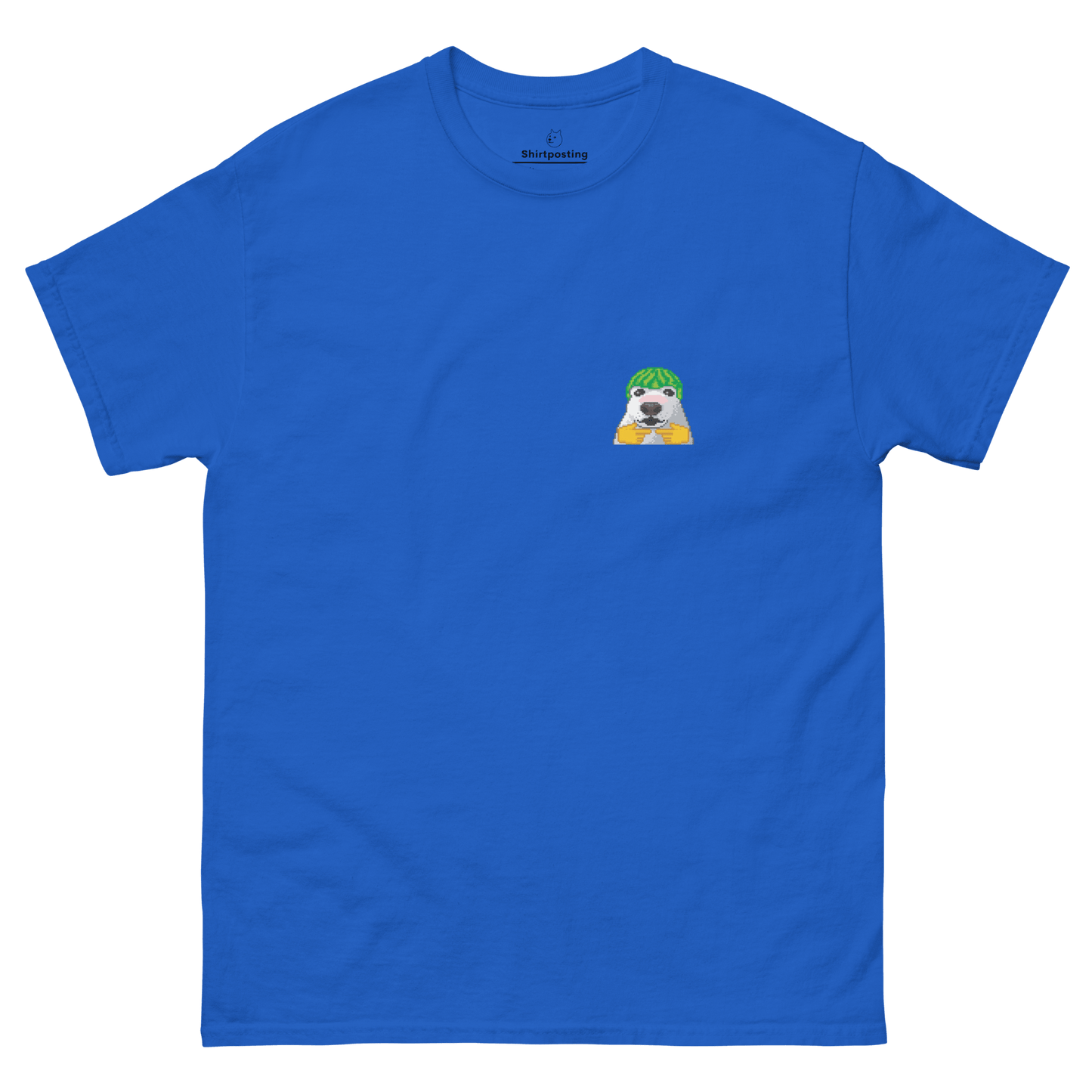 Dog Classic T-Shirt Meme - Royal | Shirtposting
