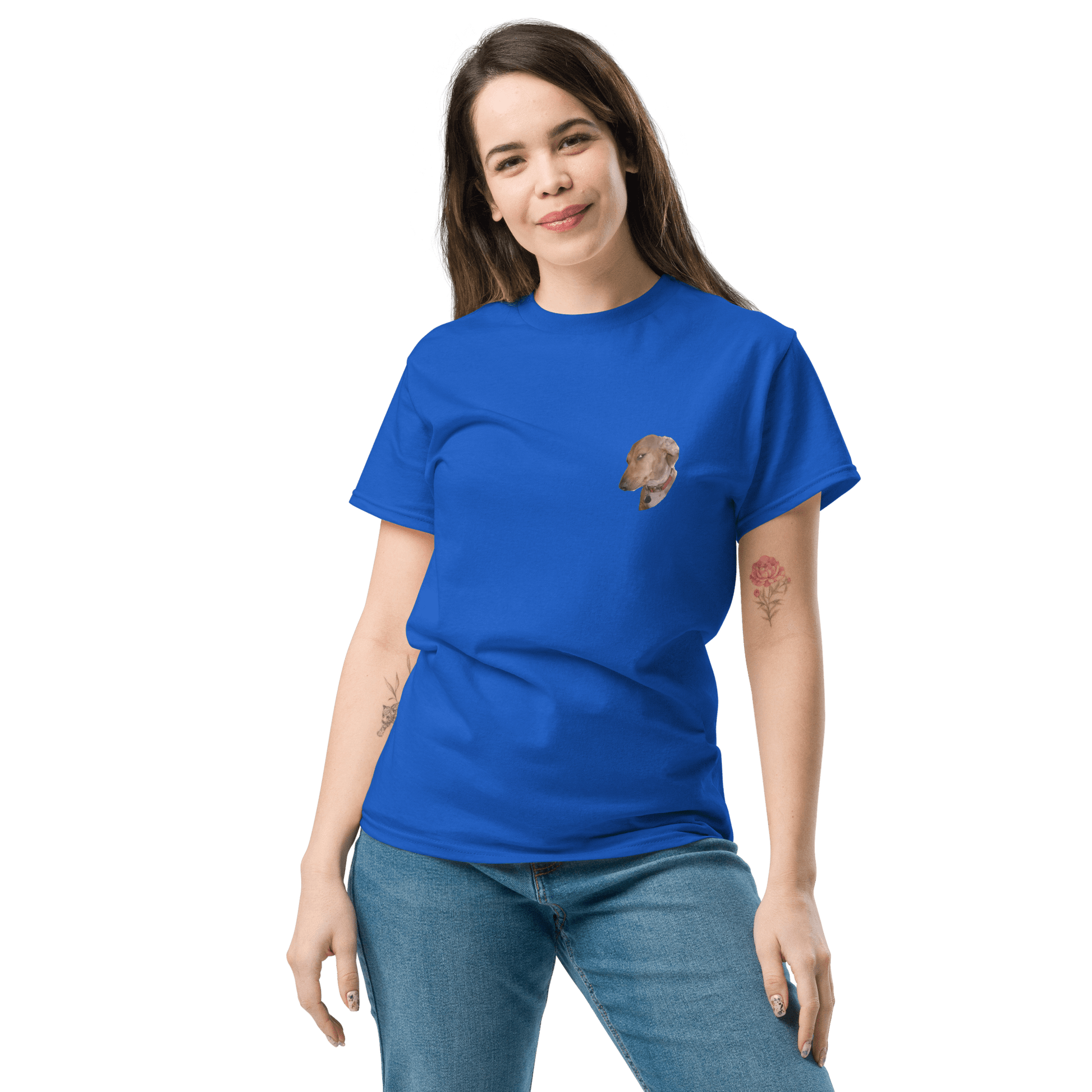 Dog Classic T-Shirt Meme - Royal | Shirtposting