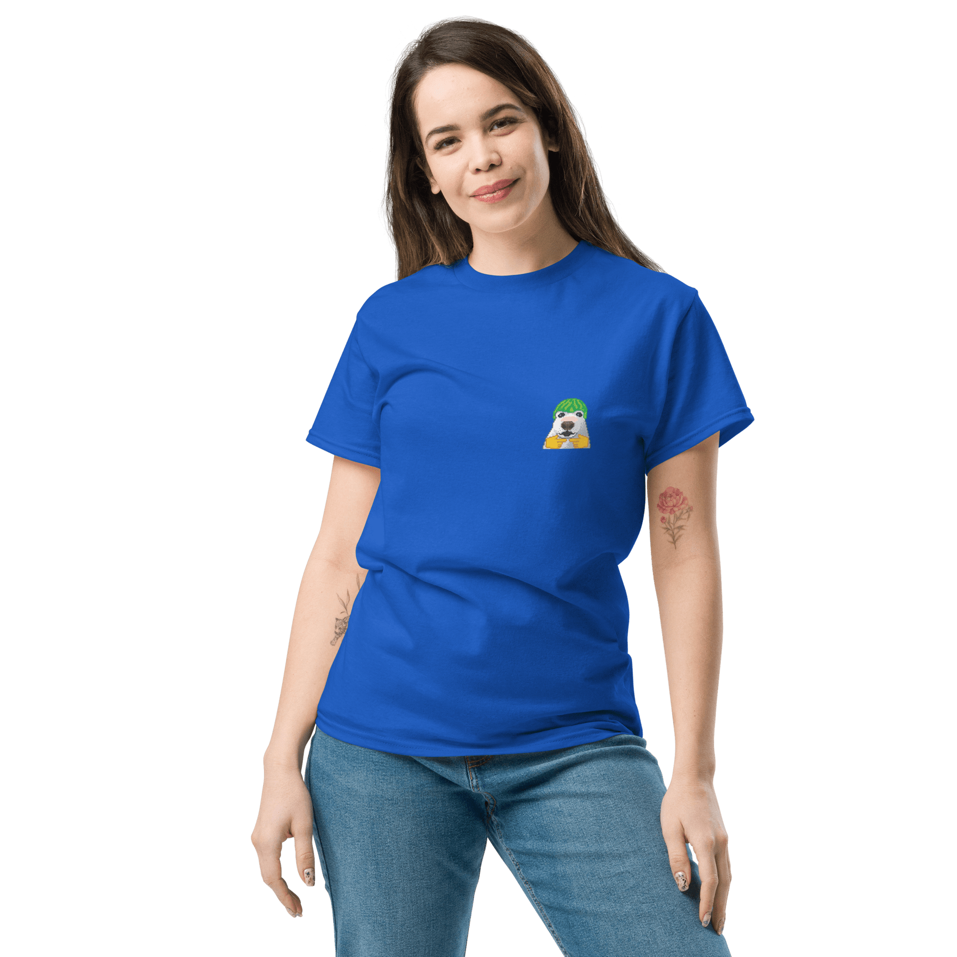 Dog Classic T-Shirt Meme - Royal | Shirtposting