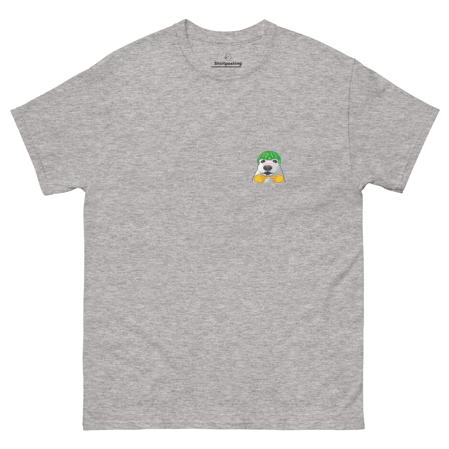 Dog Classic T-Shirt Meme - Sport Grey | Shirtposting