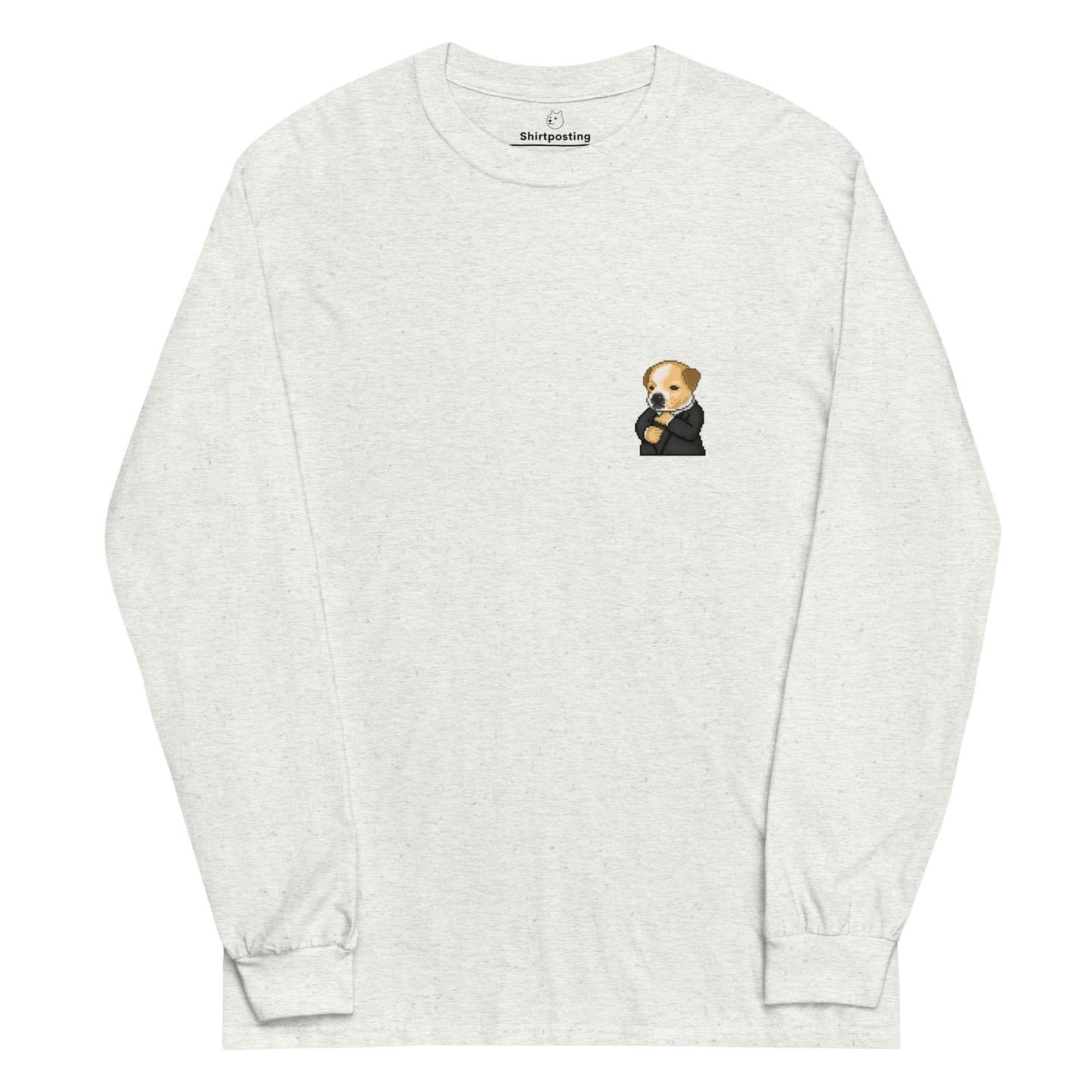 Dog Long Sleeve T-Shirt Meme - Ash | Shirtposting