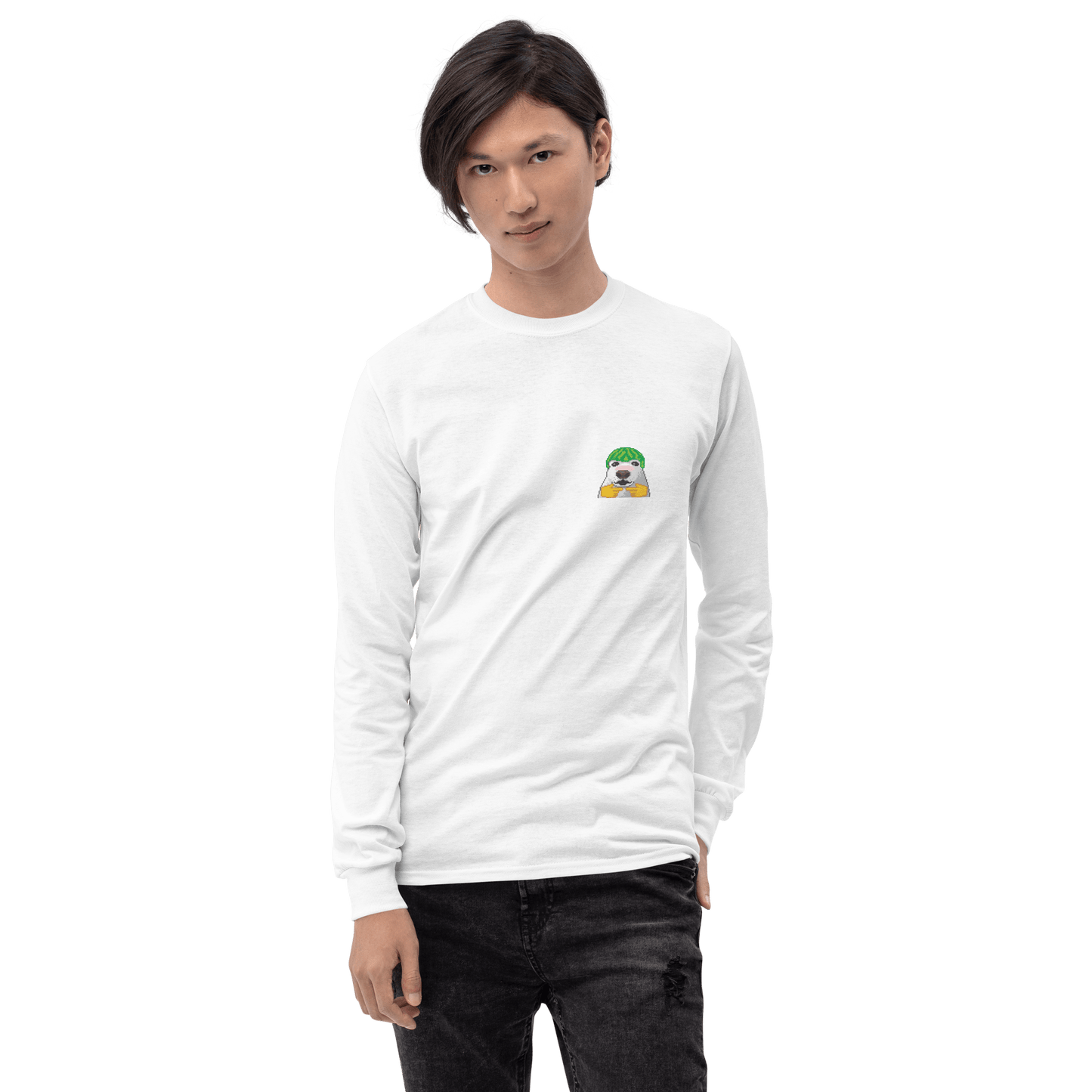 Dog Long Sleeve T-Shirt Meme - Sport Grey | Shirtposting