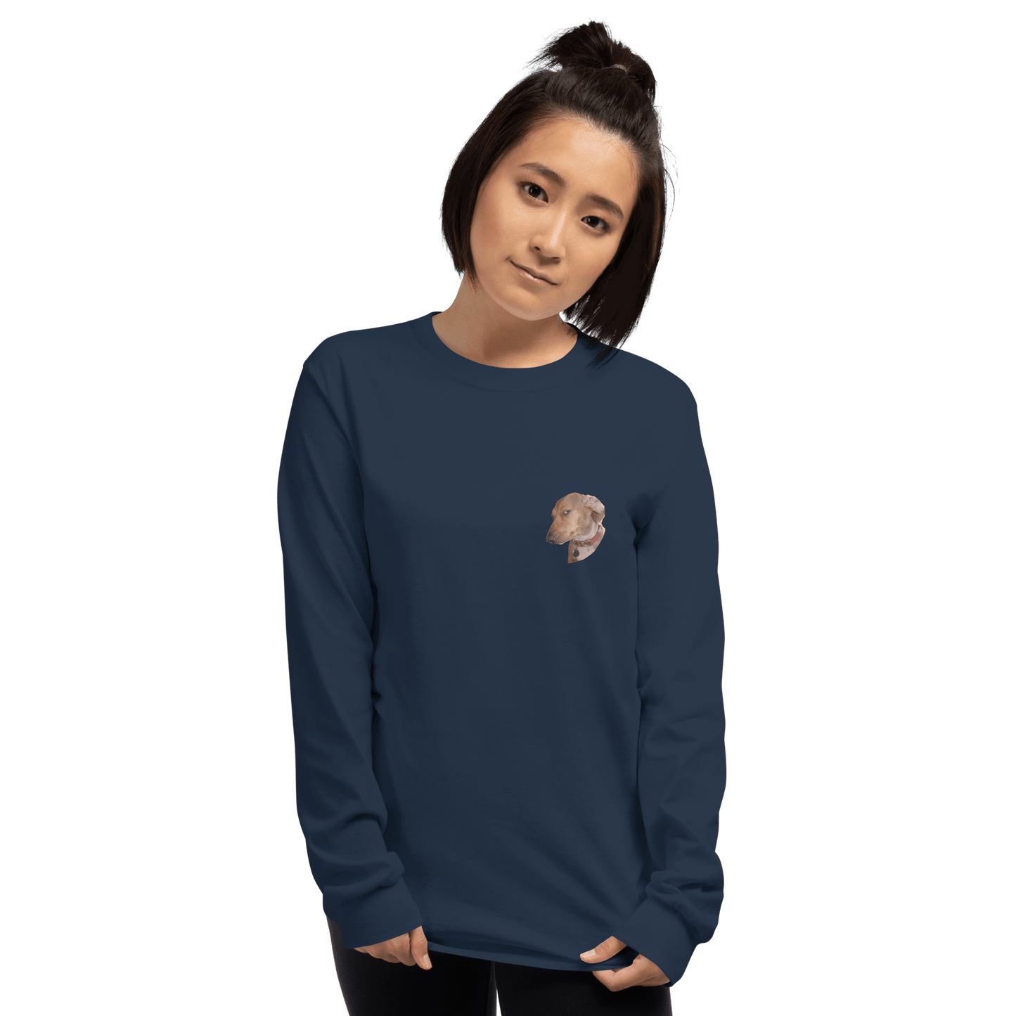 Dog Long Sleeve T-Shirt Meme - Sport Grey | Shirtposting