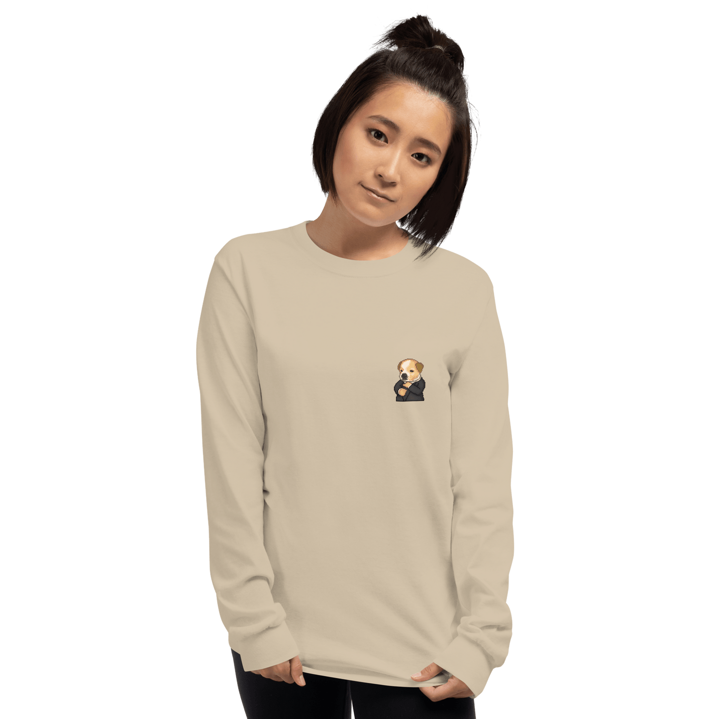 Dog Long Sleeve T-Shirt Meme - Sport Grey | Shirtposting