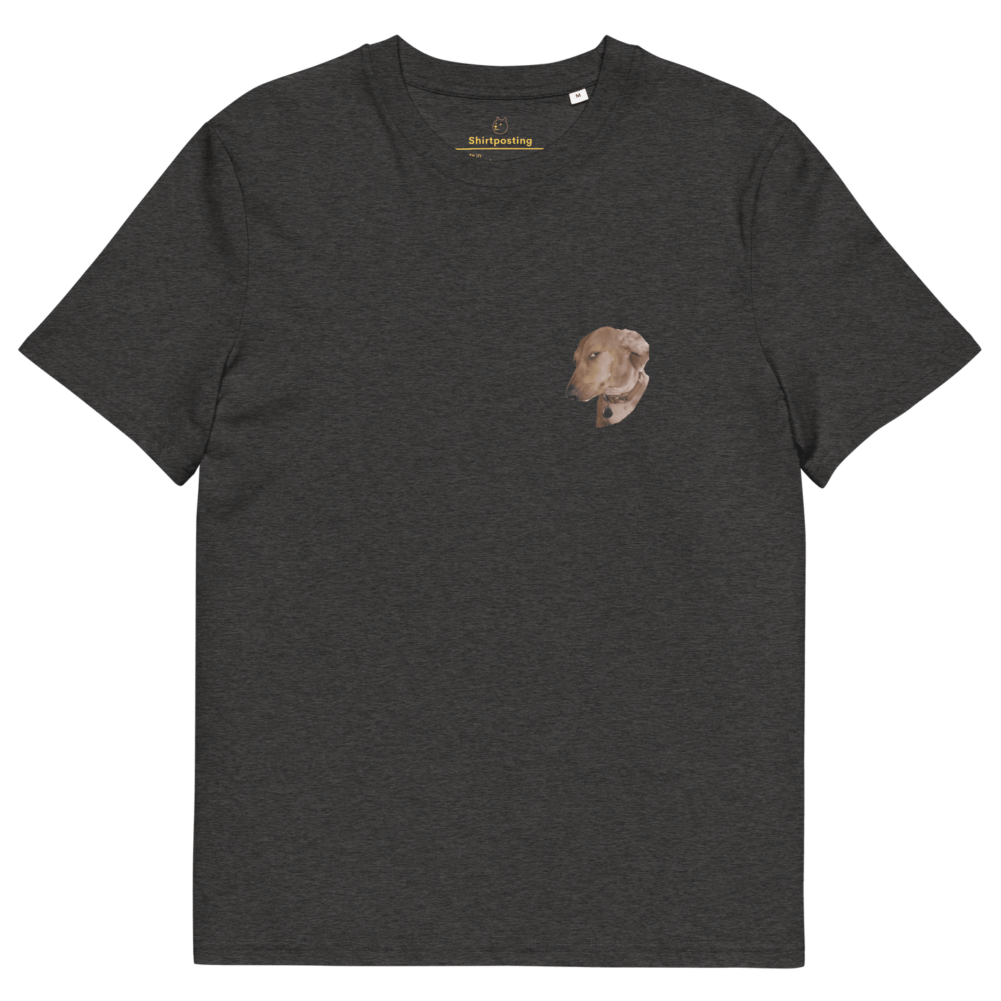 Dog Premium Organic T-Shirt Meme - Dark Heather Grey | Shirtposting