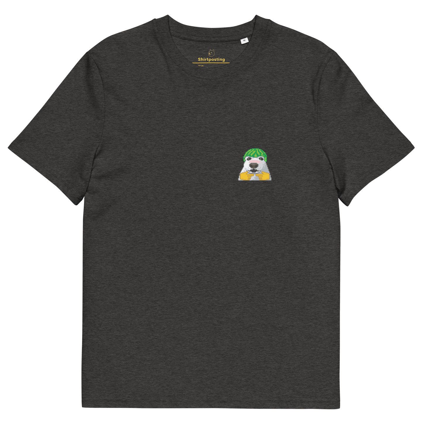 Dog Premium Organic T-Shirt Meme - Dark Heather Grey | Shirtposting