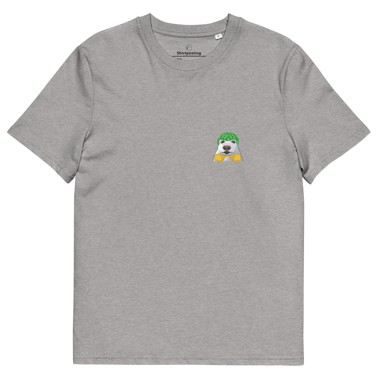 Dog Premium Organic T-Shirt Meme - Heather Grey | Shirtposting