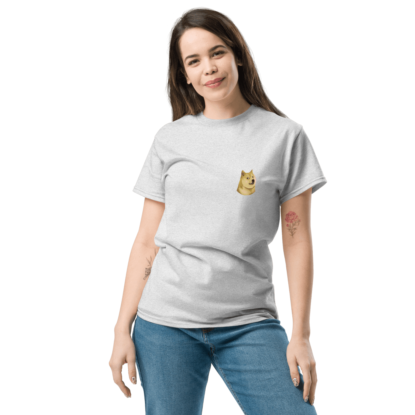 Doge Classic T-Shirt Meme - Ash | Shirtposting