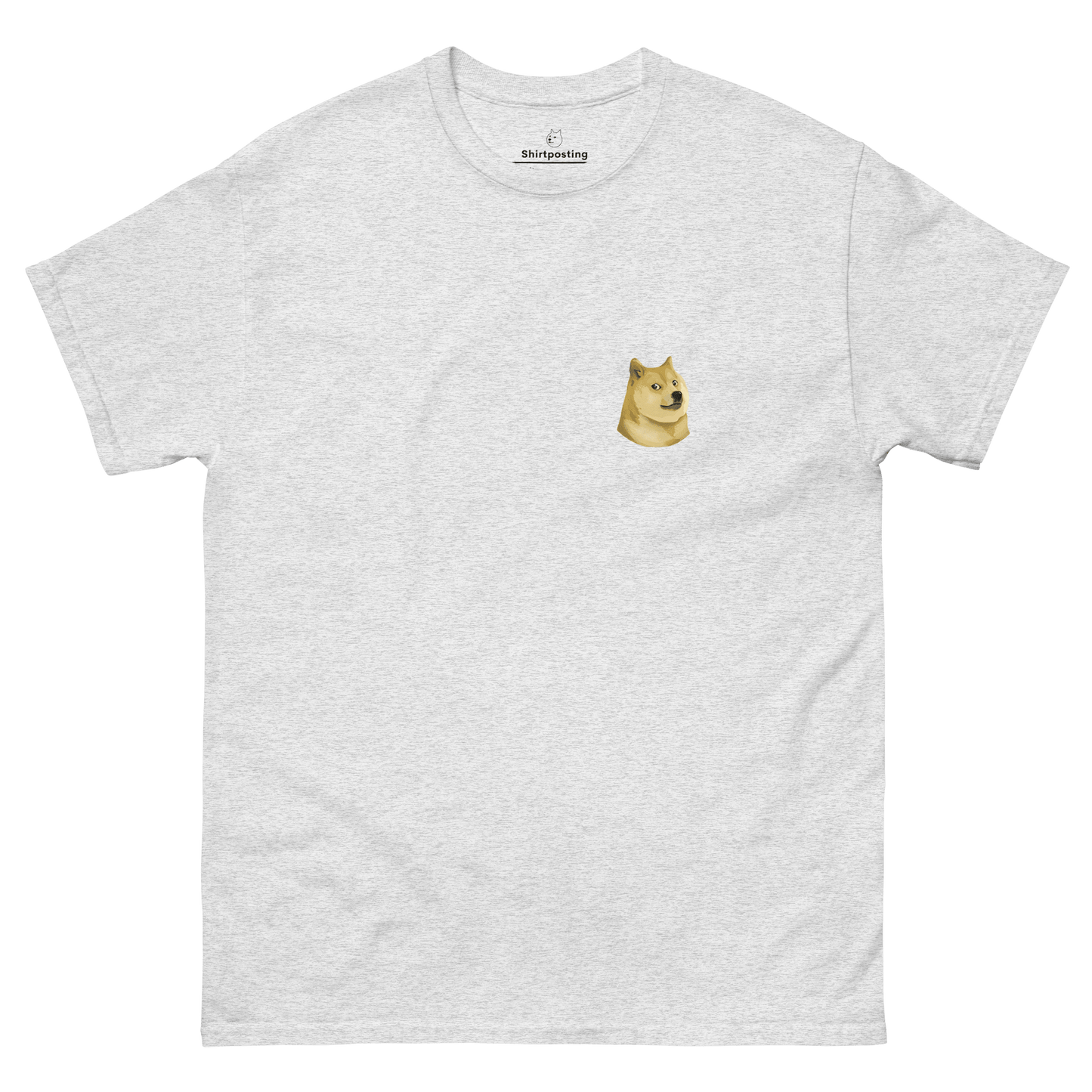 Doge Classic T-Shirt Meme - Ash | Shirtposting