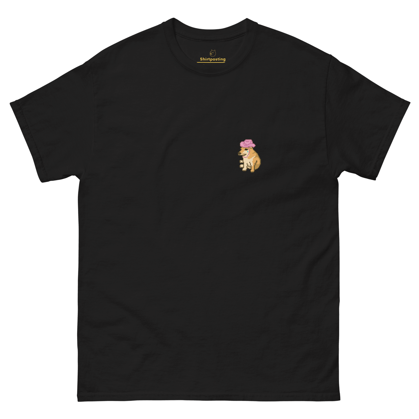 Doge Classic T-Shirt Meme - Black | Shirtposting