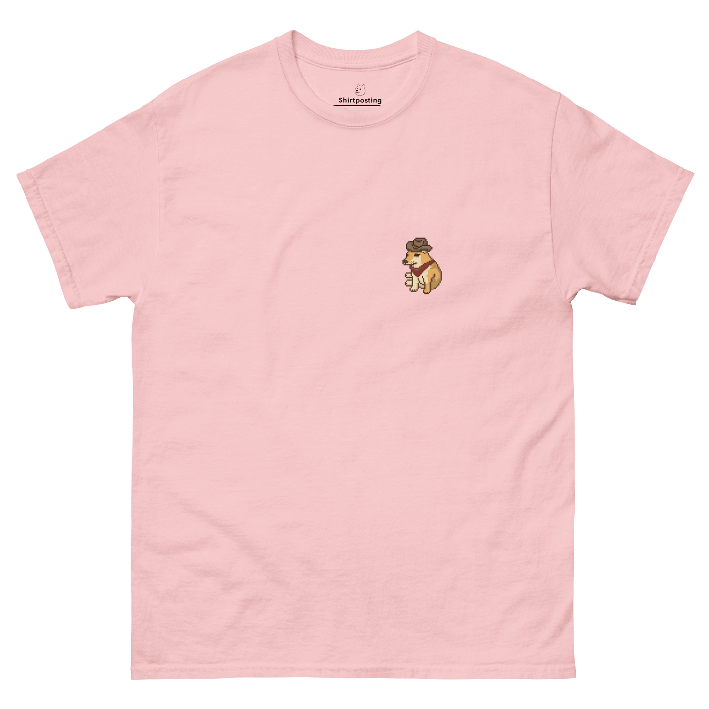 Doge Classic T-Shirt Meme - Light Pink | Shirtposting