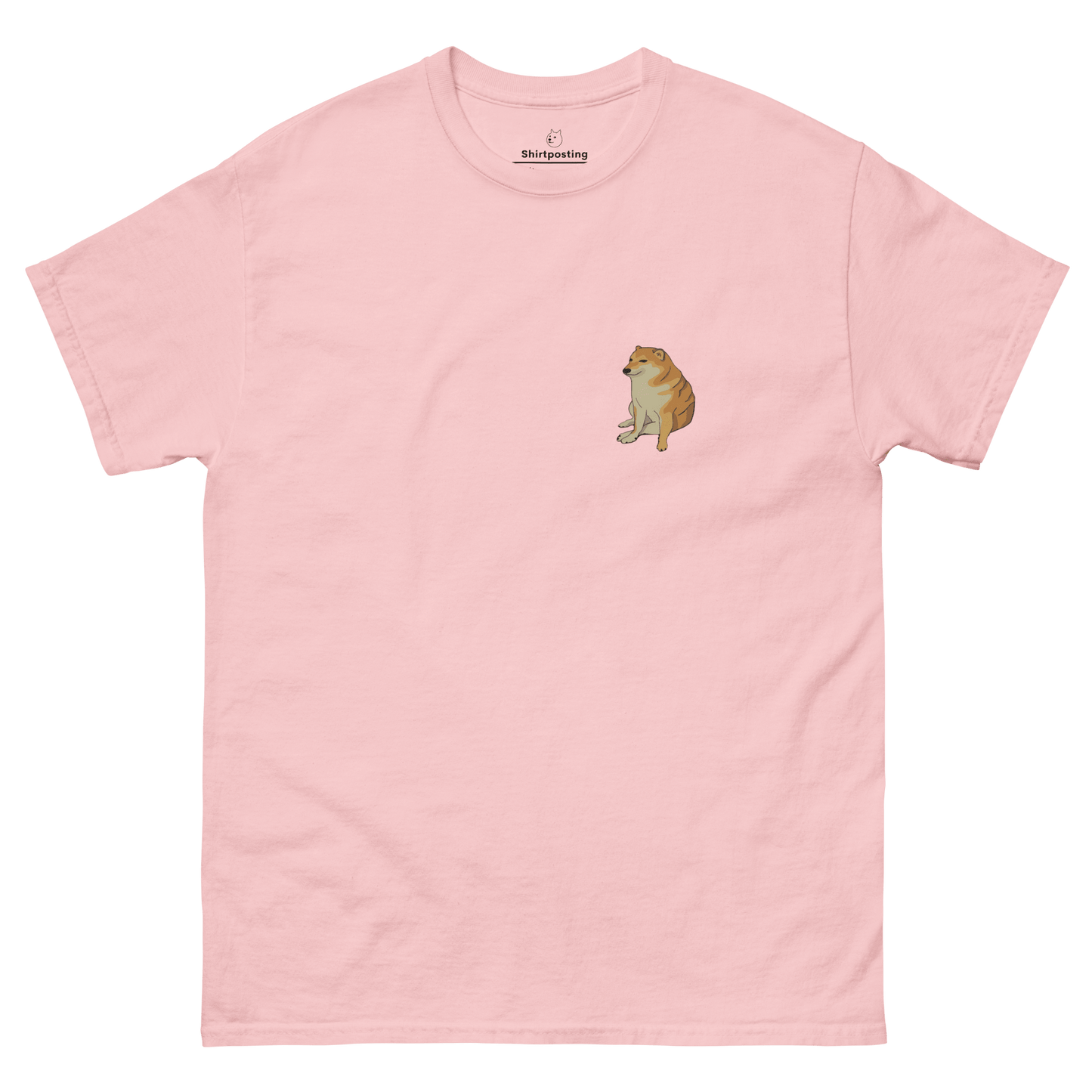 Doge Classic T-Shirt Meme - Light Pink | Shirtposting