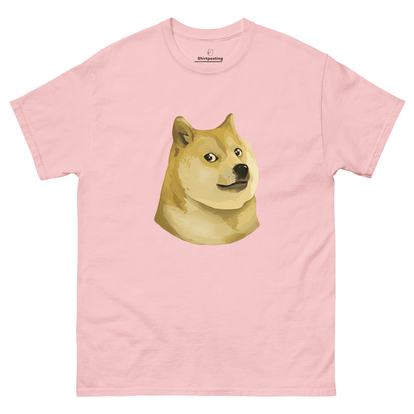 Doge Classic T-Shirt Meme - Light Pink | Shirtposting