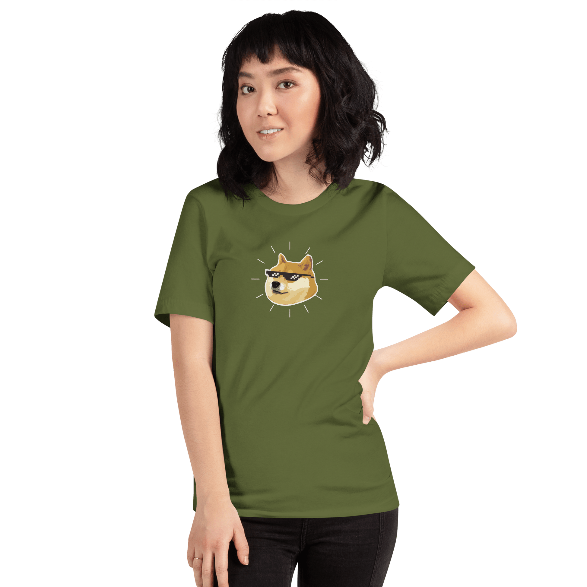 Doge Classic T-Shirt Meme - Military Green | Shirtposting