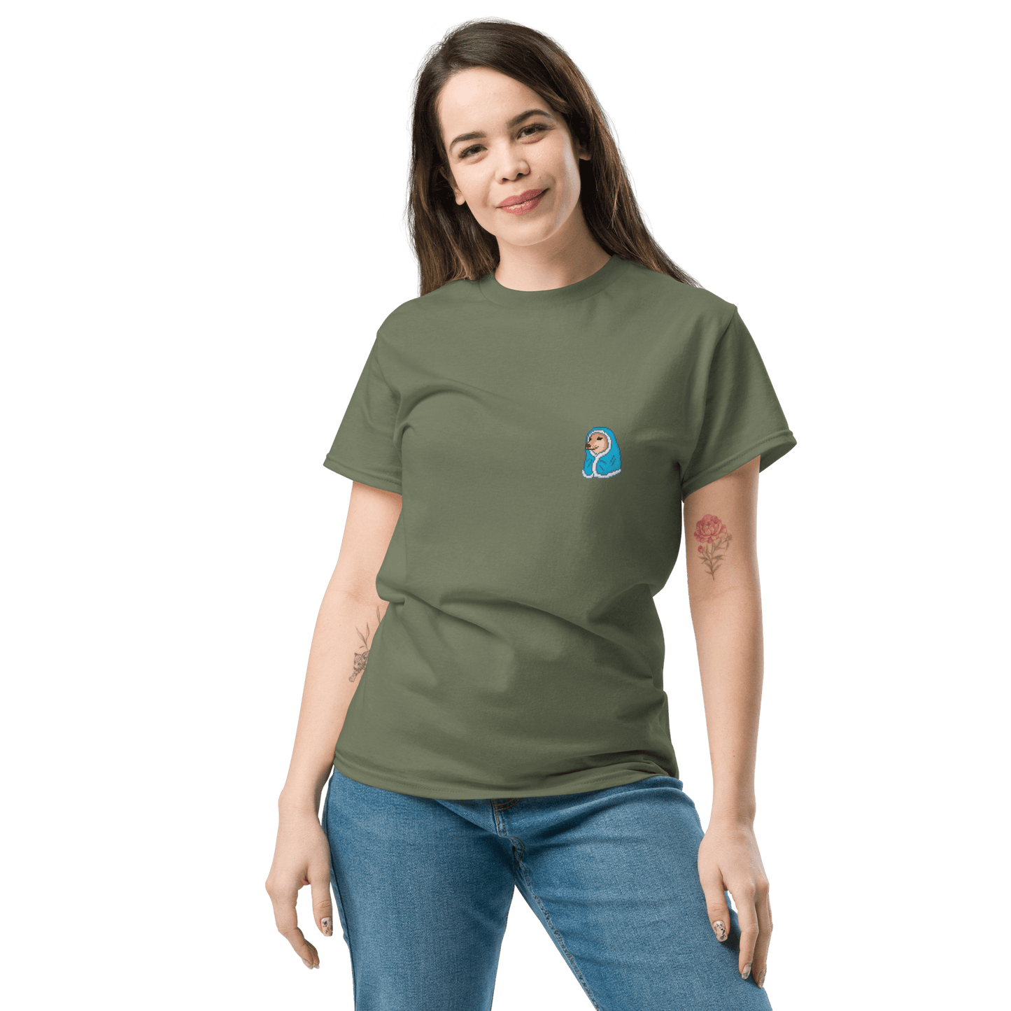Doge Classic T-Shirt Meme - Military Green | Shirtposting