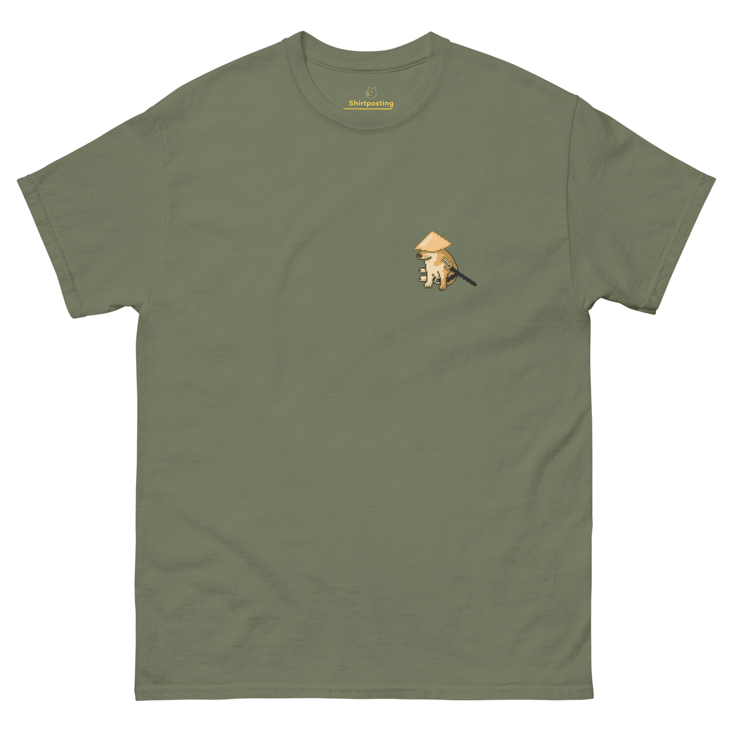 Doge Classic T-Shirt Meme - Military Green | Shirtposting