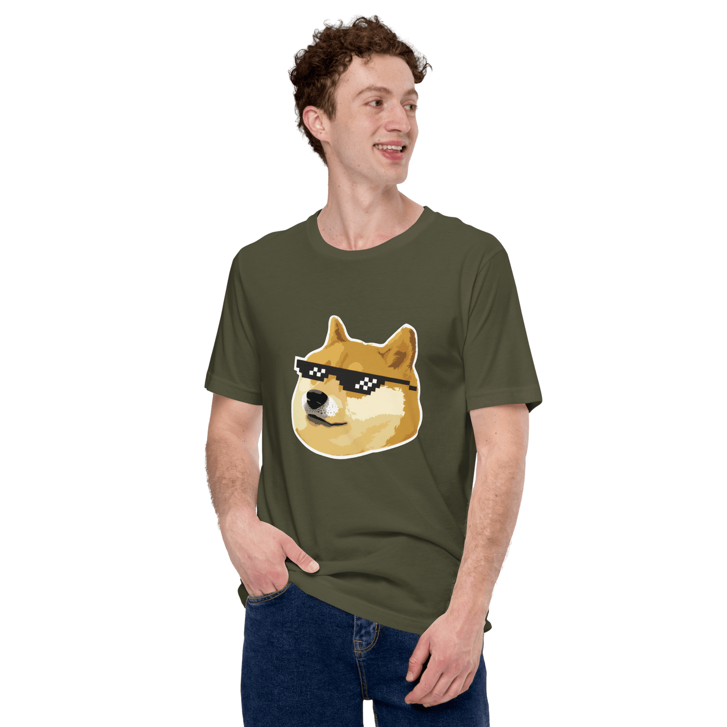 Doge Classic T-Shirt Meme - Military Green | Shirtposting