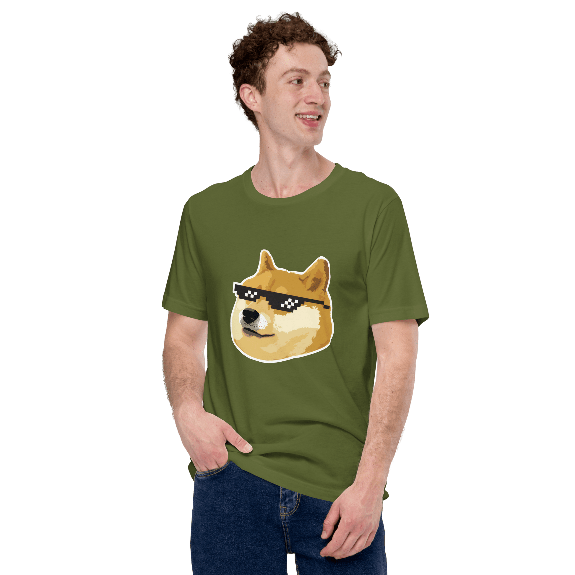 Doge Classic T-Shirt Meme - Military Green | Shirtposting