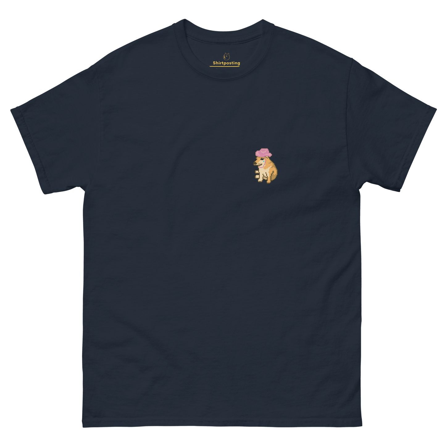 Doge Classic T-Shirt Meme - Navy | Shirtposting