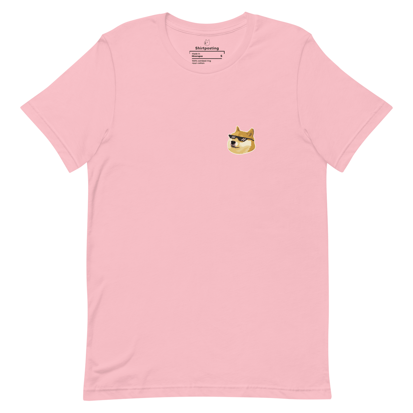 Doge Classic T-Shirt Meme - Pink | Shirtposting