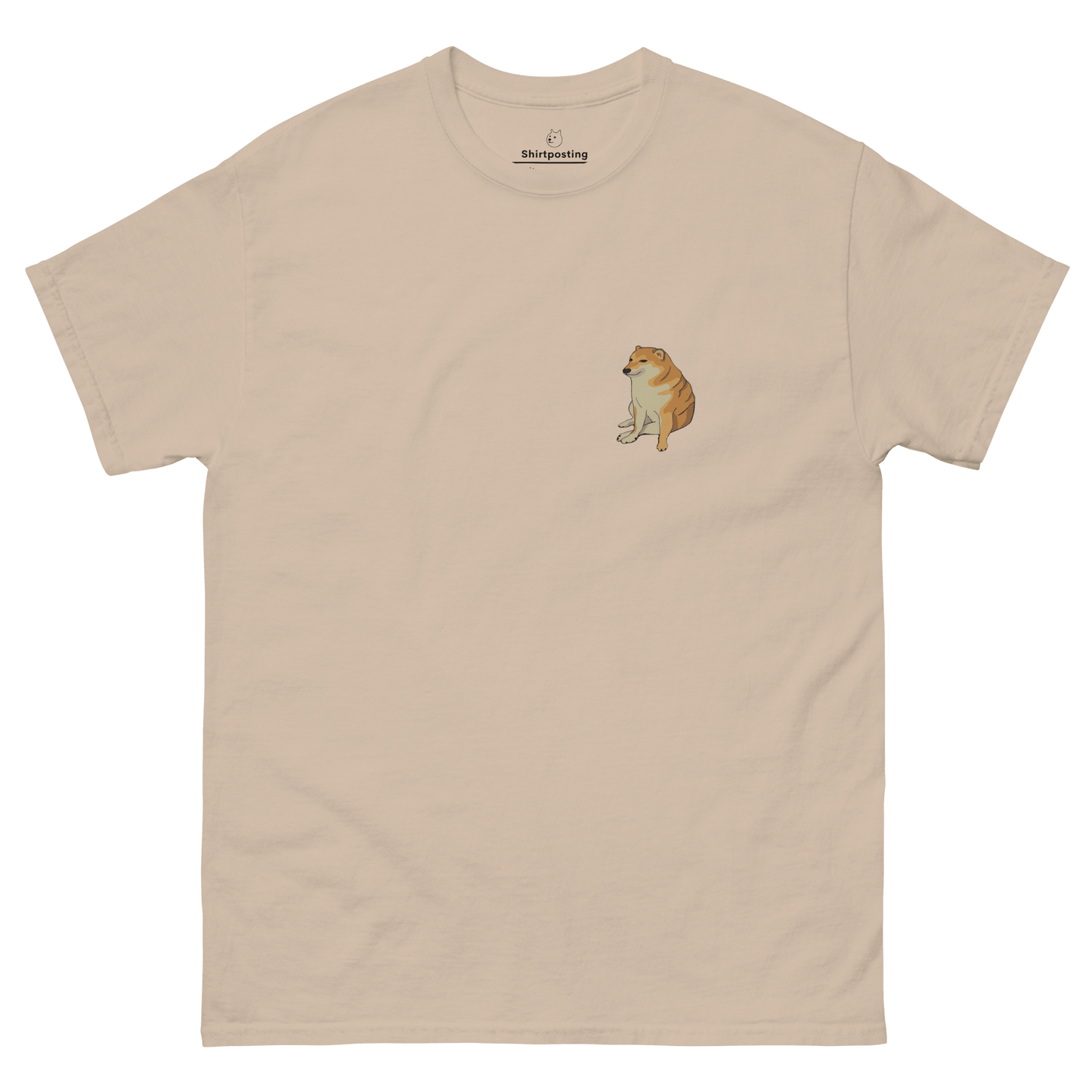 Doge Classic T-Shirt Meme - Sand | Shirtposting