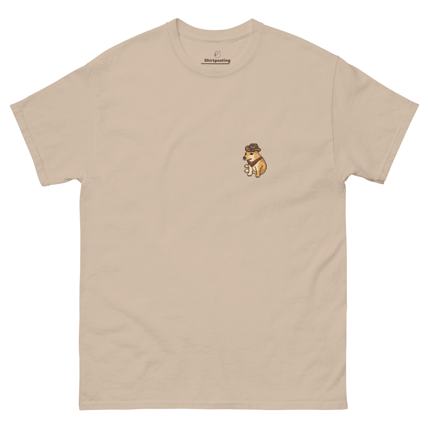 Doge Classic T-Shirt Meme - Sand | Shirtposting