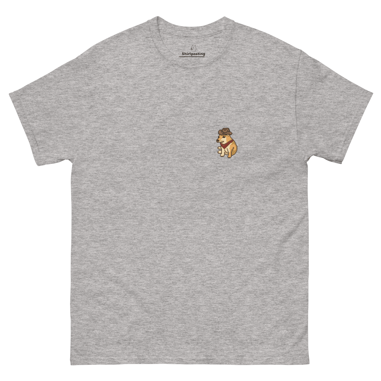 Doge Classic T-Shirt Meme - Sport Grey | Shirtposting
