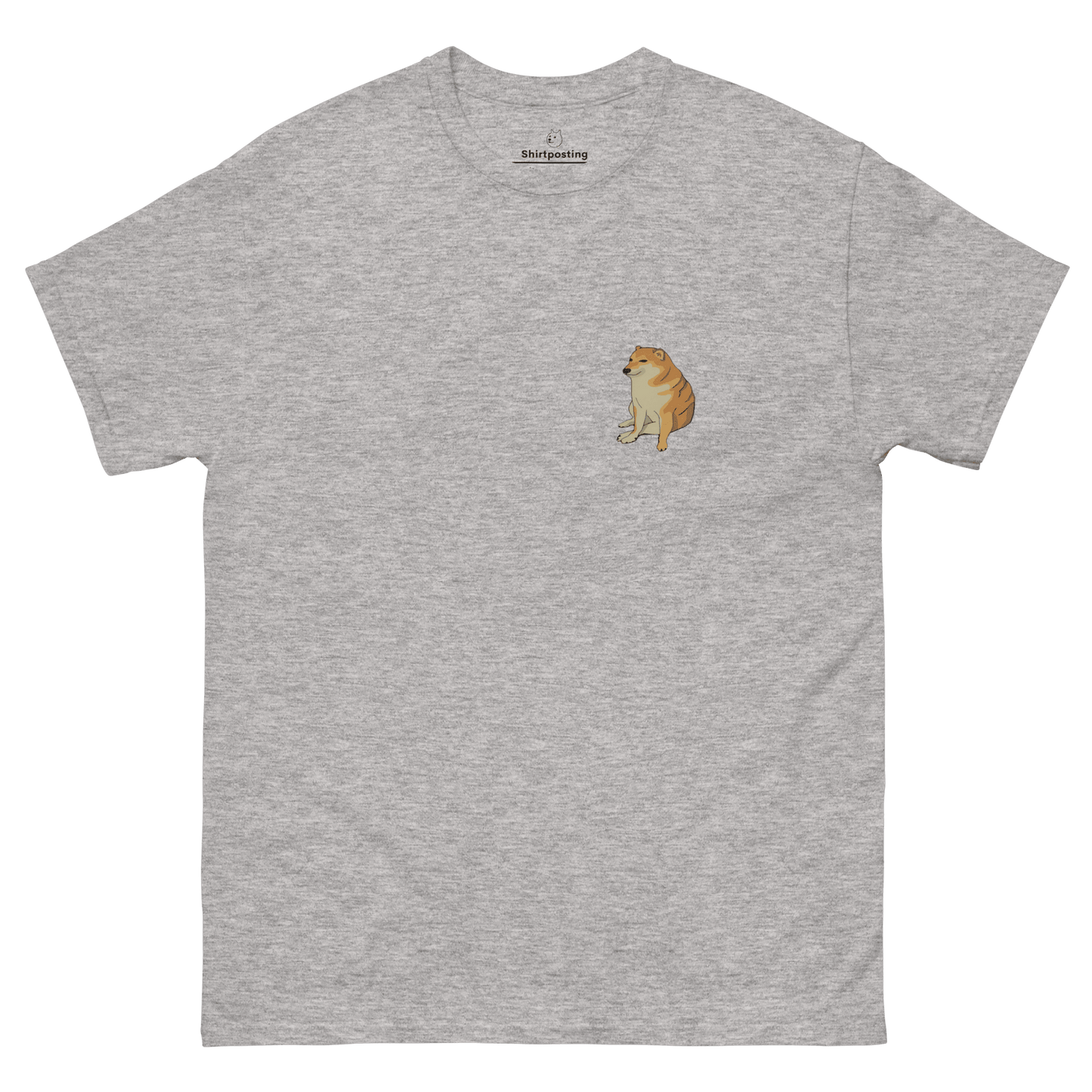 Doge Classic T-Shirt Meme - Sport Grey | Shirtposting