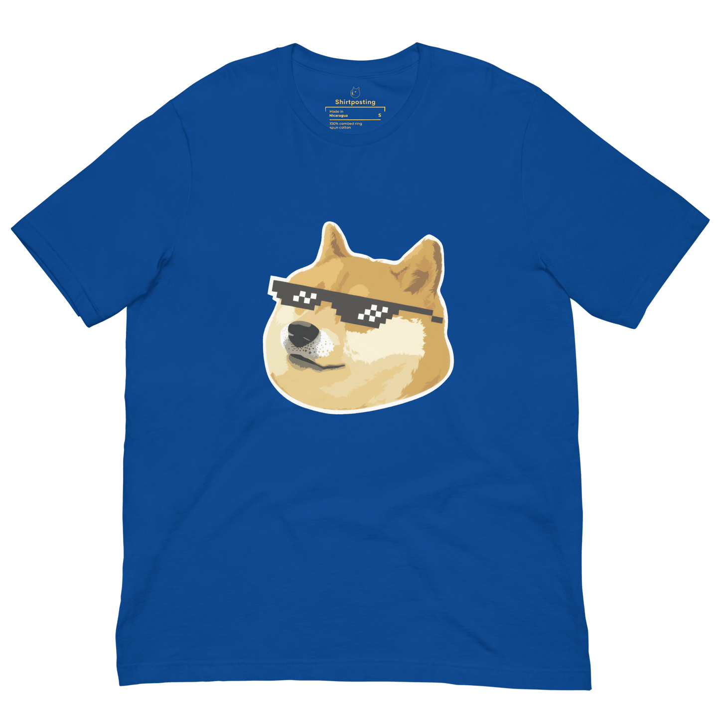 Doge Classic T-Shirt Meme - True Royal | Shirtposting