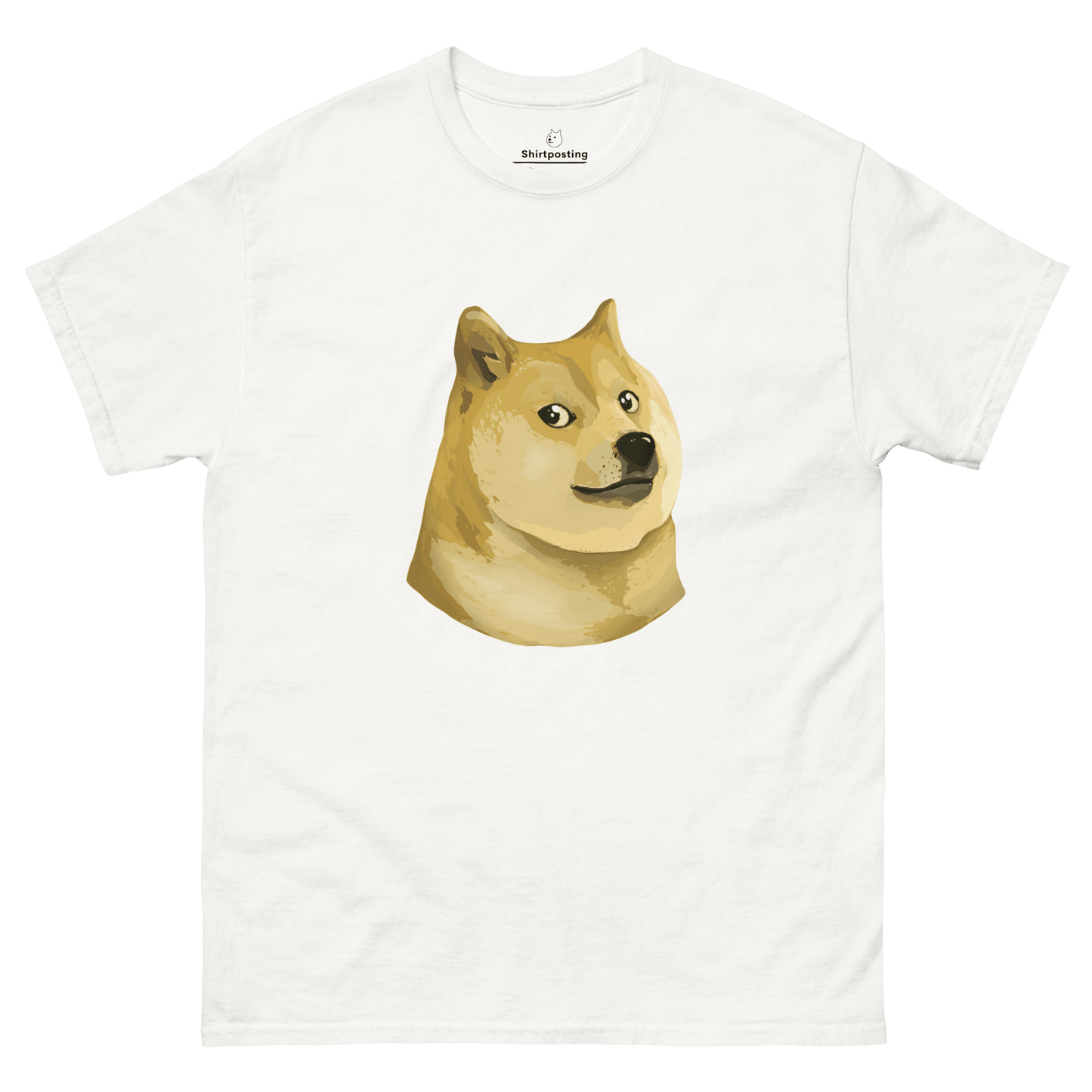 Doge Classic T-Shirt Meme - White | Shirtposting