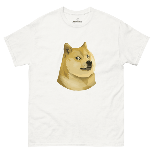 Doge Classic T-Shirt Meme - White | Shirtposting