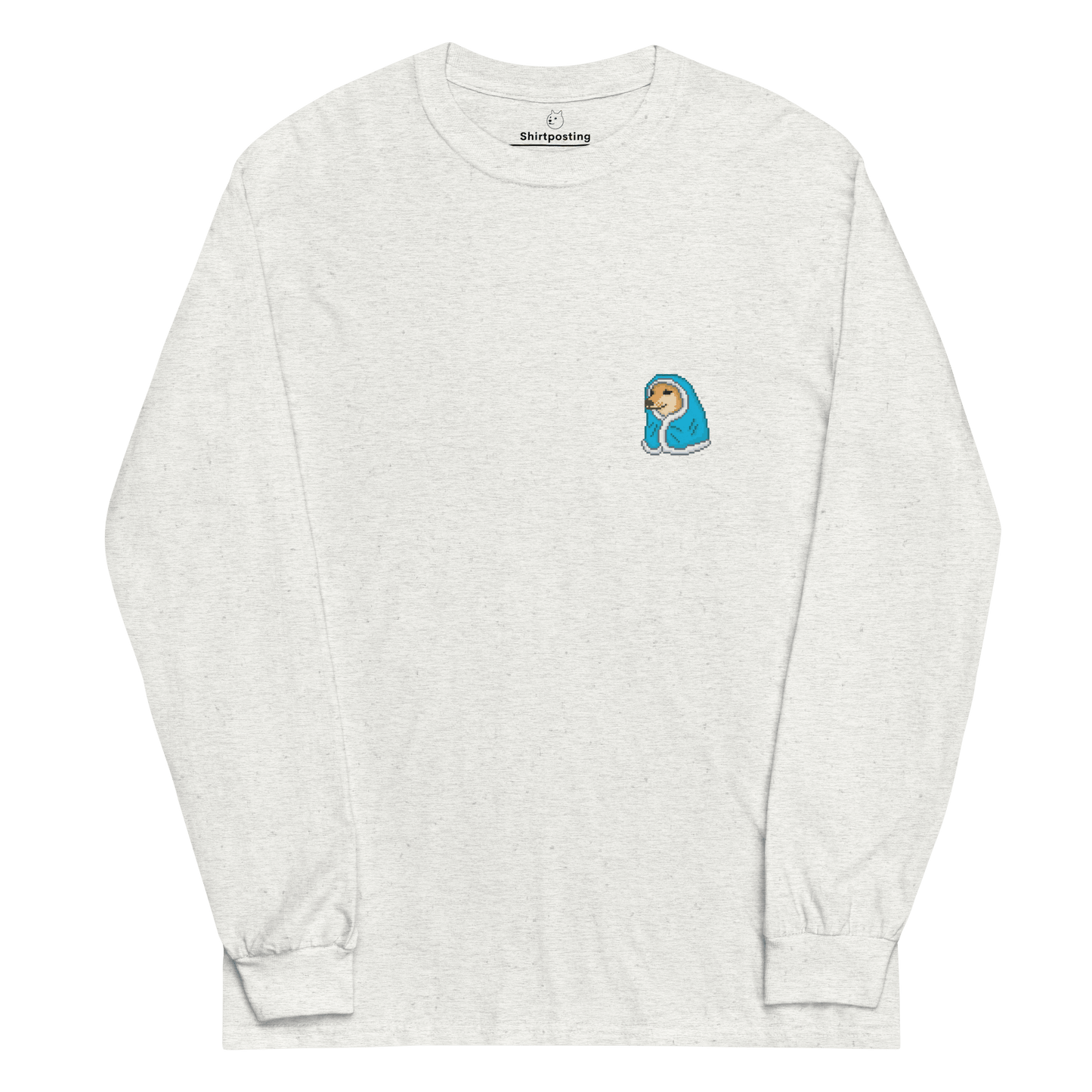 Doge Long Sleeve T-Shirt Meme - Ash | Shirtposting