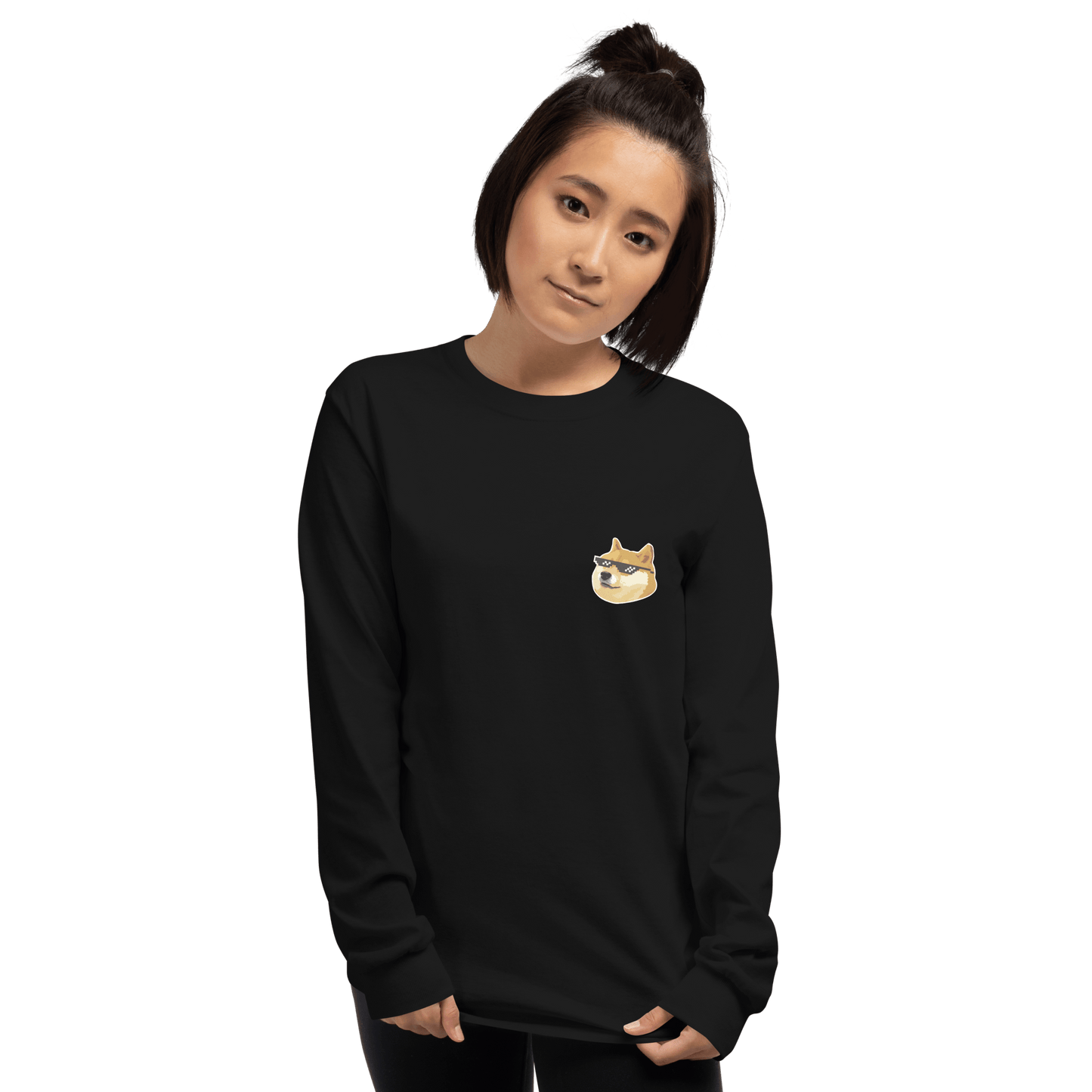 Doge Long Sleeve T-Shirt Meme - Sport Grey | Shirtposting