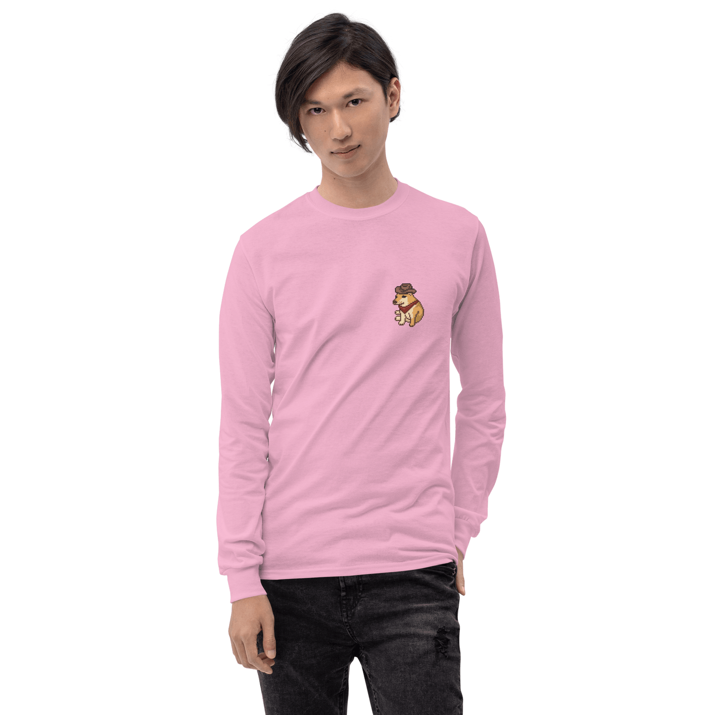 Doge Long Sleeve T-Shirt Meme - Sport Grey | Shirtposting