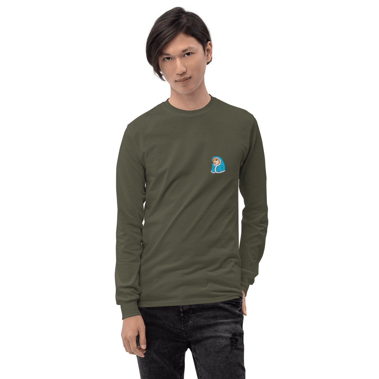 Doge Long Sleeve T-Shirt Meme - Sport Grey | Shirtposting