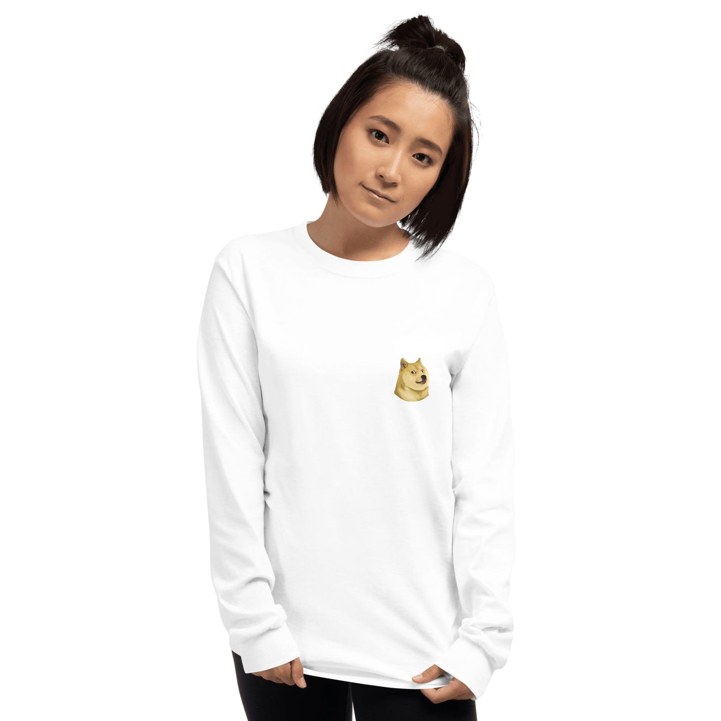 Doge Long Sleeve T-Shirt Meme - Sport Grey | Shirtposting