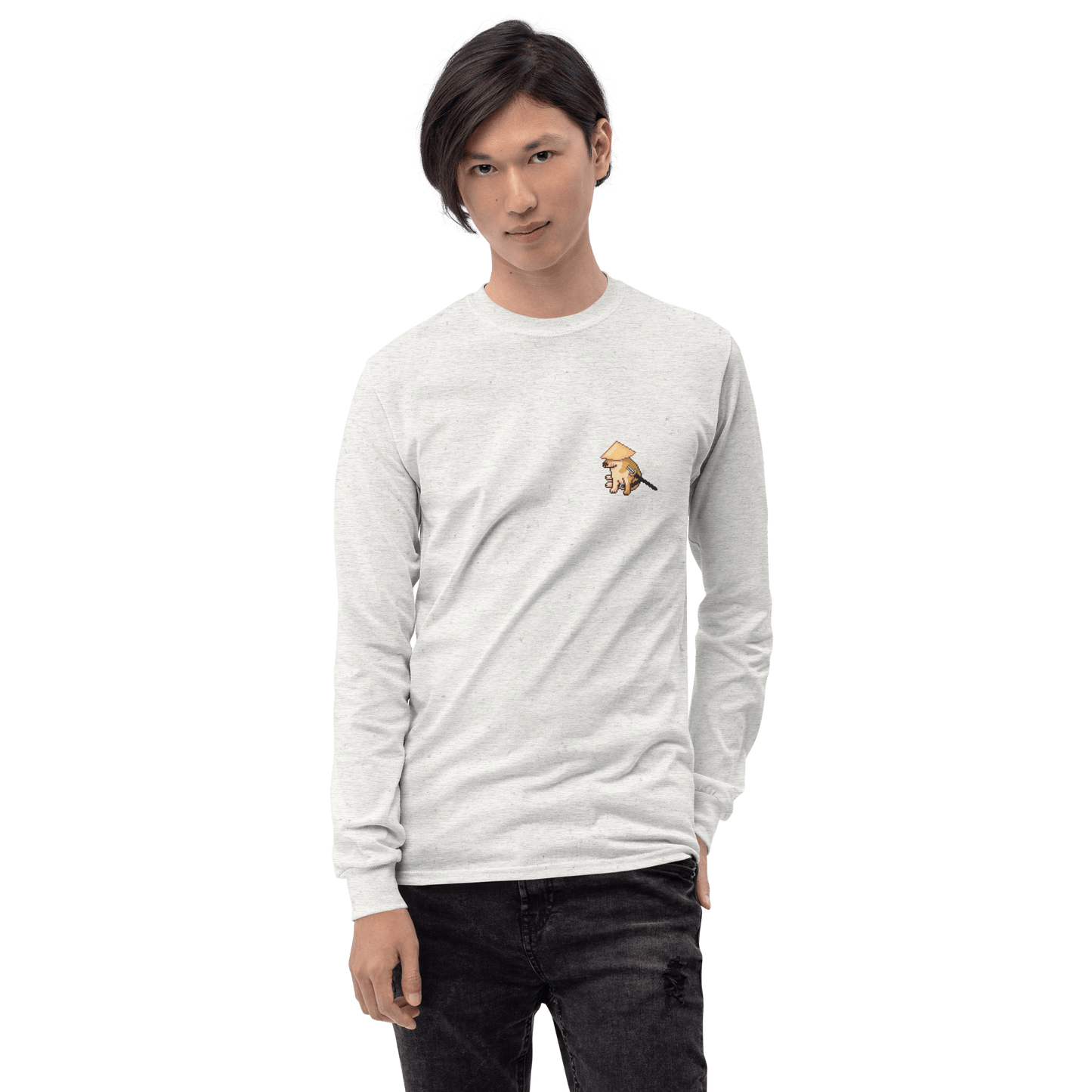 Doge Long Sleeve T-Shirt Meme - Sport Grey | Shirtposting