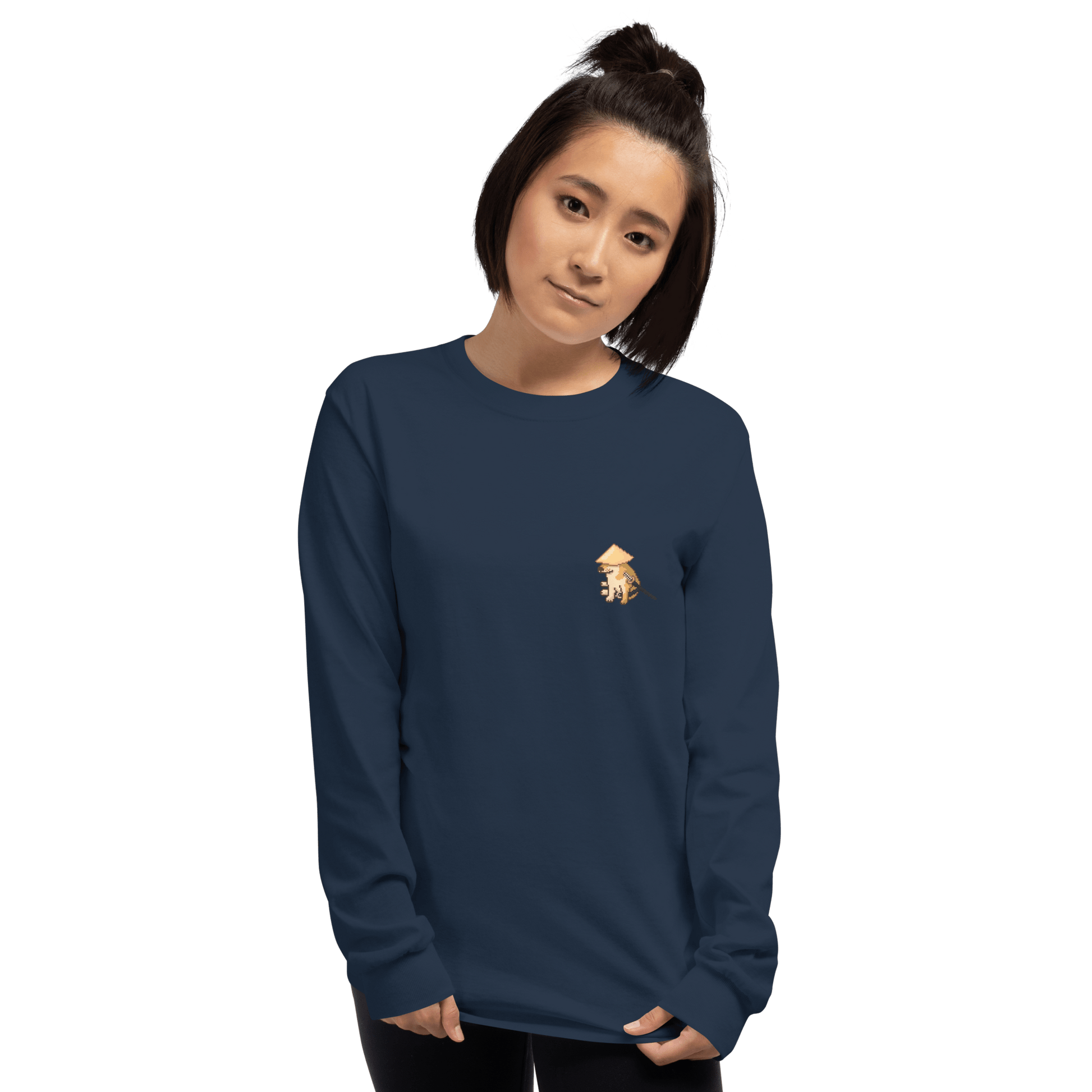 Doge Long Sleeve T-Shirt Meme - Sport Grey | Shirtposting