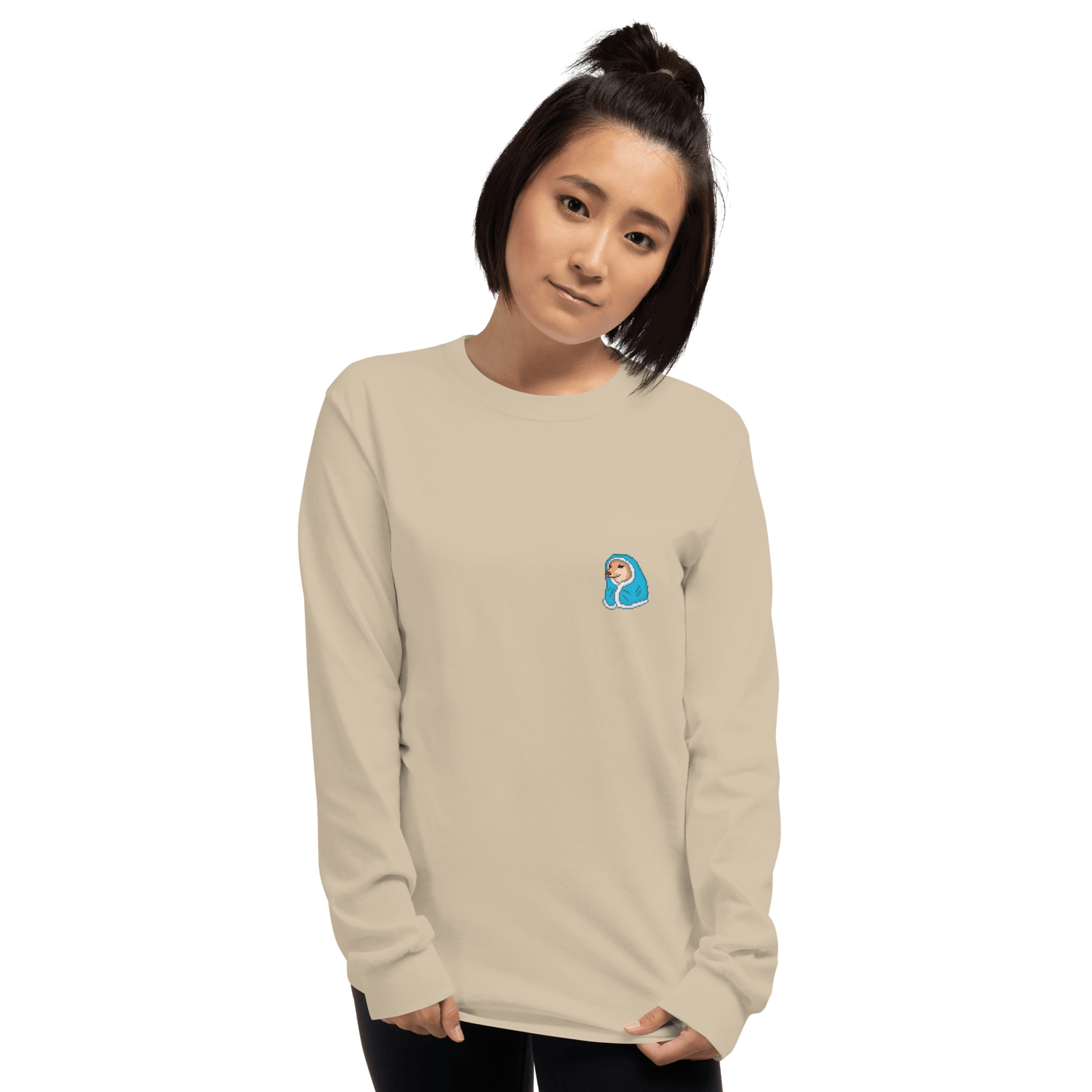Doge Long Sleeve T-Shirt Meme - Sport Grey | Shirtposting